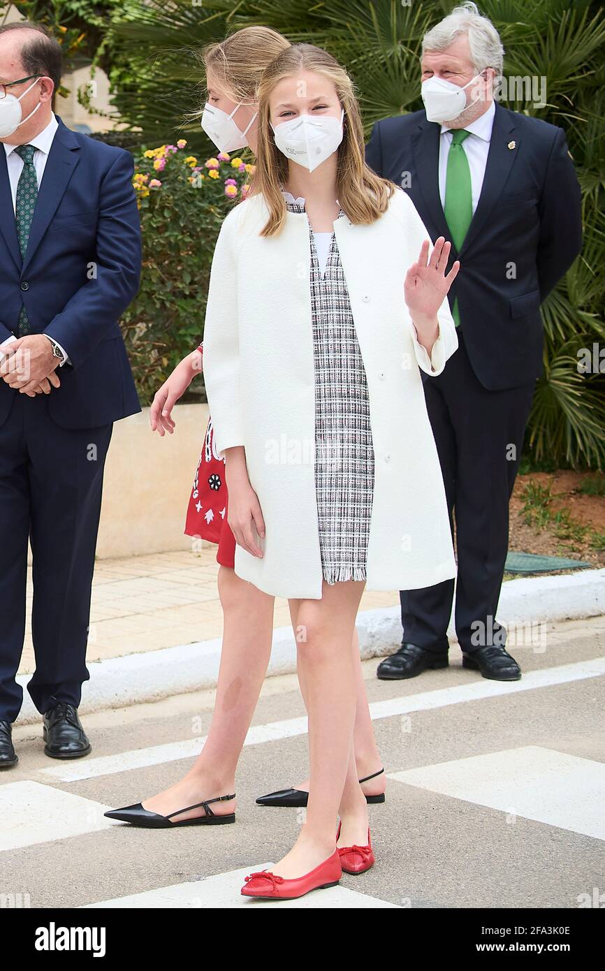 Cartagena, Spain. 22nd Apr, 2021. Cartagena Queen Letizia and Princess ...