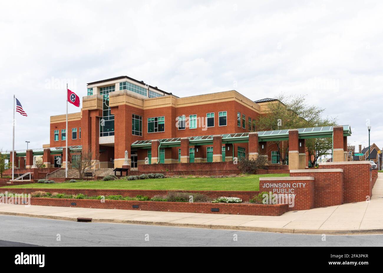 JOHNSON CITY TN USA 10 APRIL 2021: The Johnson City Public Library