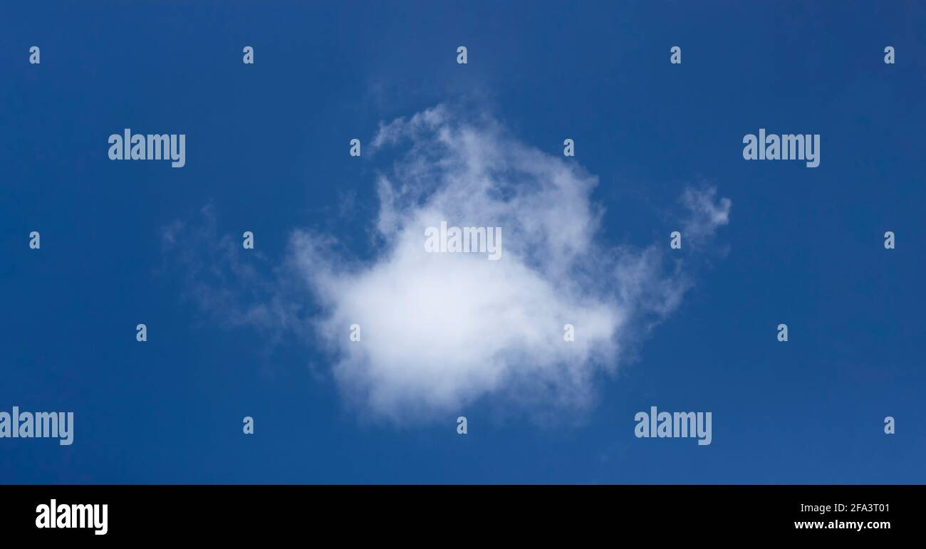 White cloud on a blue sky background Stock Photo