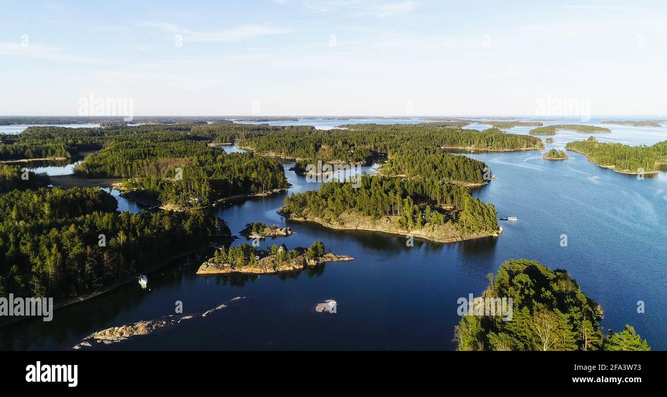 Finnish archipelago spring Stock Photo Alamy