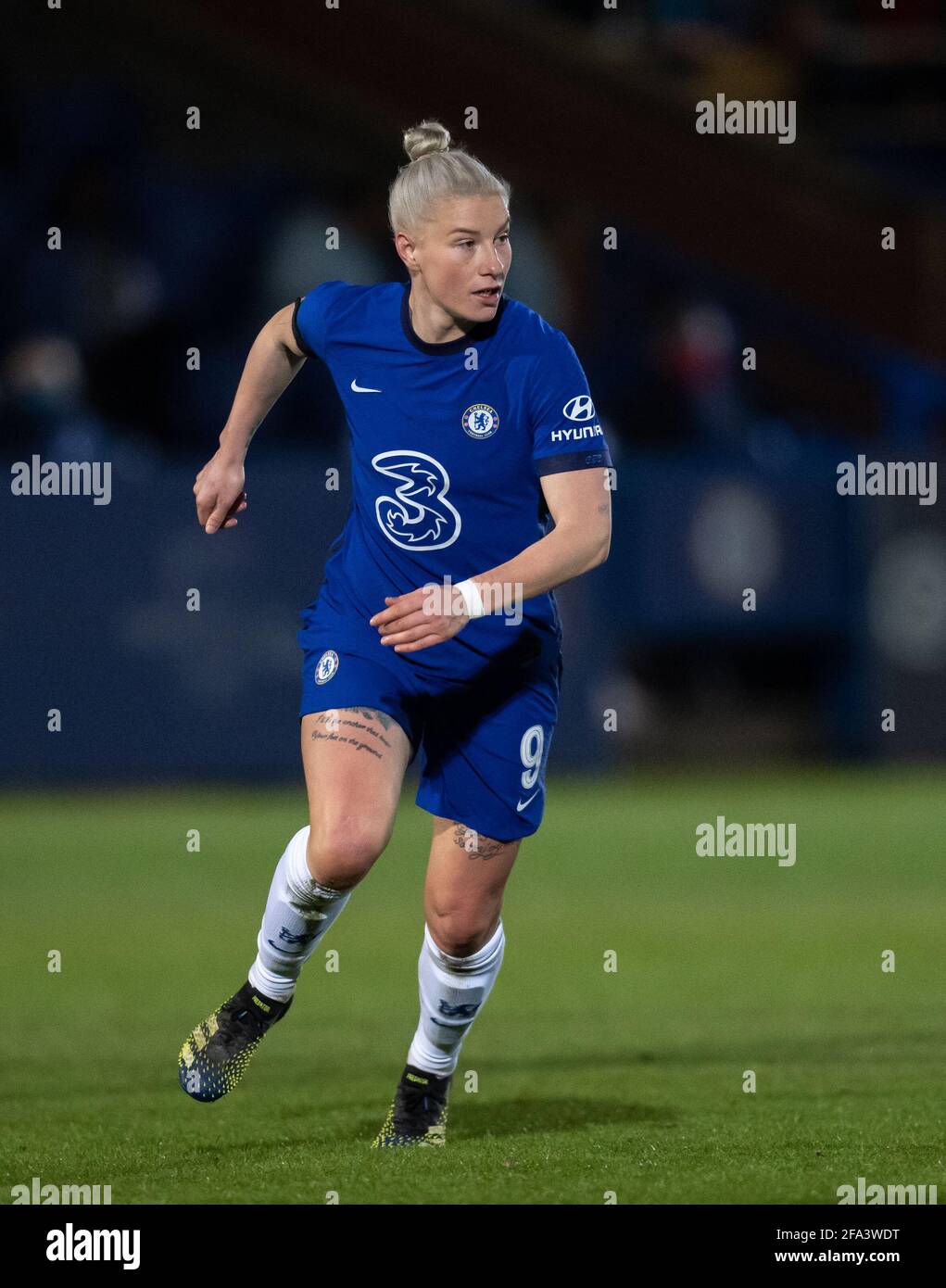Bethany England of Chelsea Women during the Women's FA Cup match between Chelsea Women and London City Lionesses at the Kingsmeadow Stadium, Kingston, Stock Photo