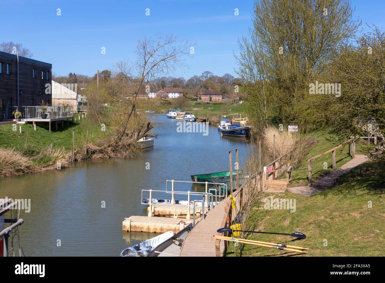River Rother at Newenden, Kent, UK Stock Photo