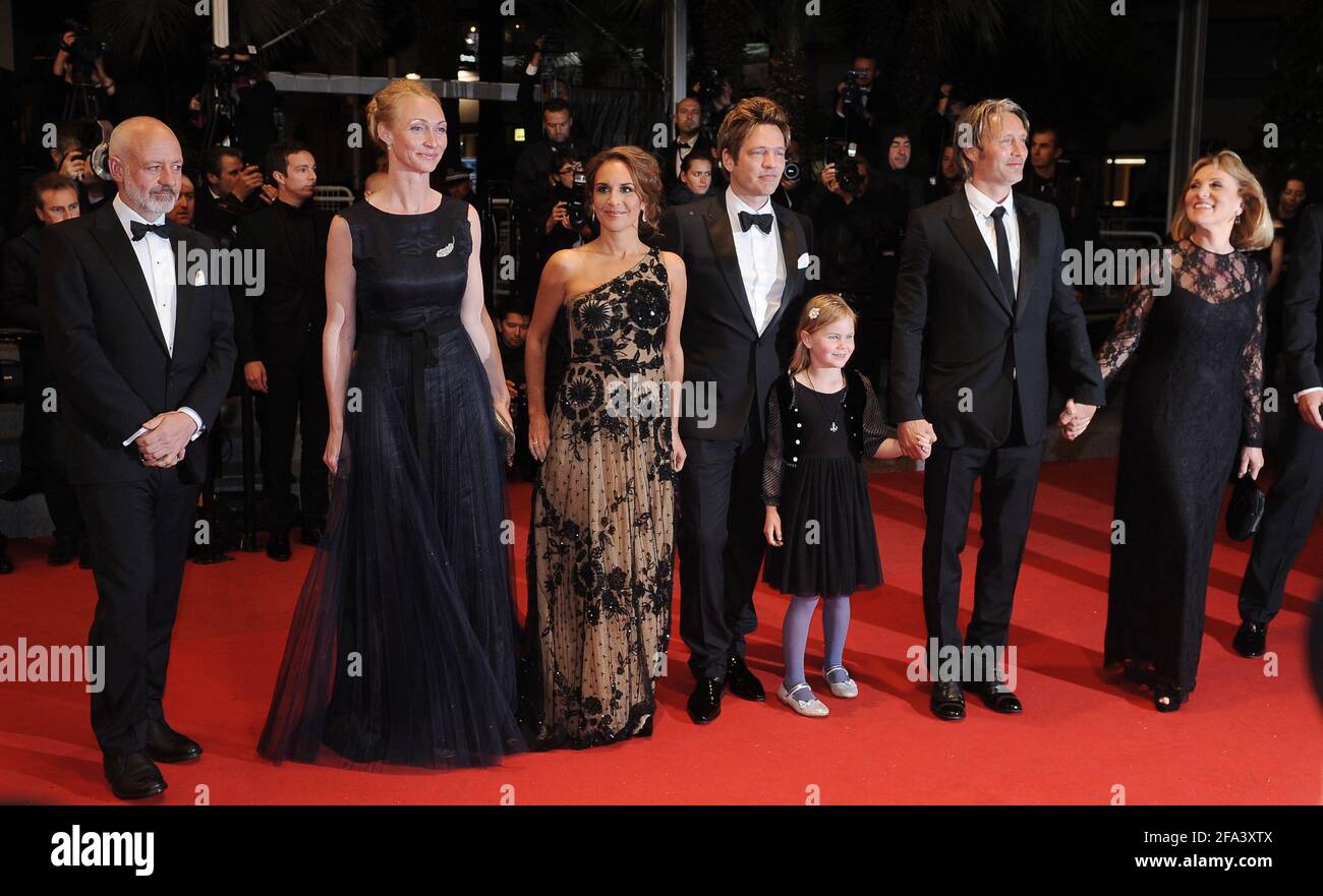 Cannes, France. 20 May 2012 Premiere film The Hunt during 65th Cannes Film Festival Stock Photo