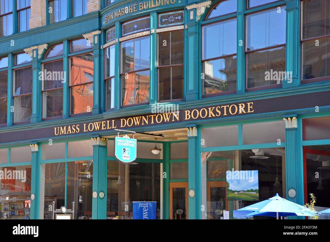 University of Massachusetts UMass bookstore in downtown Lowell