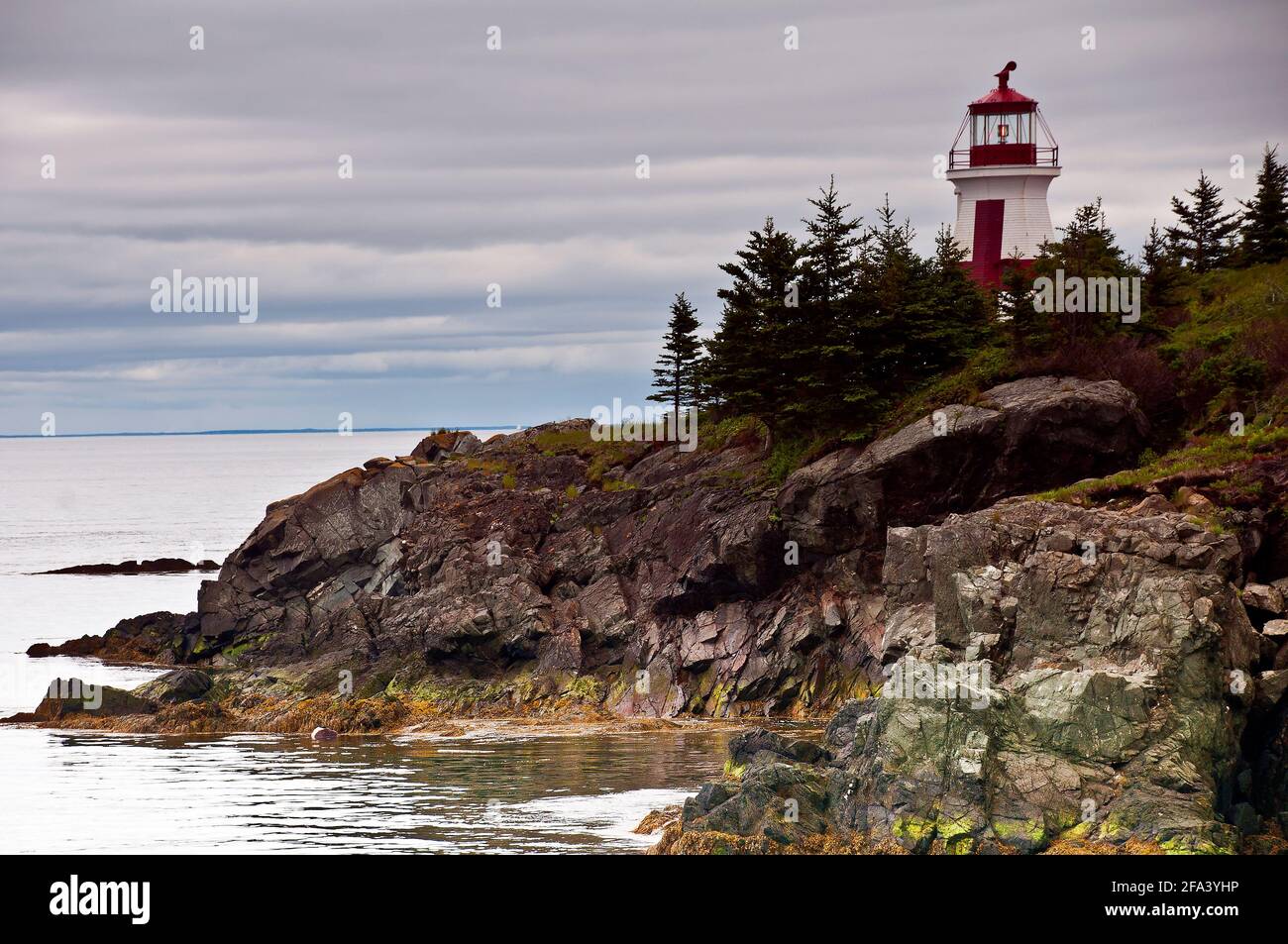 Head Harbor Light, Campobello Island, New Brunswick, Canada Stock Photo