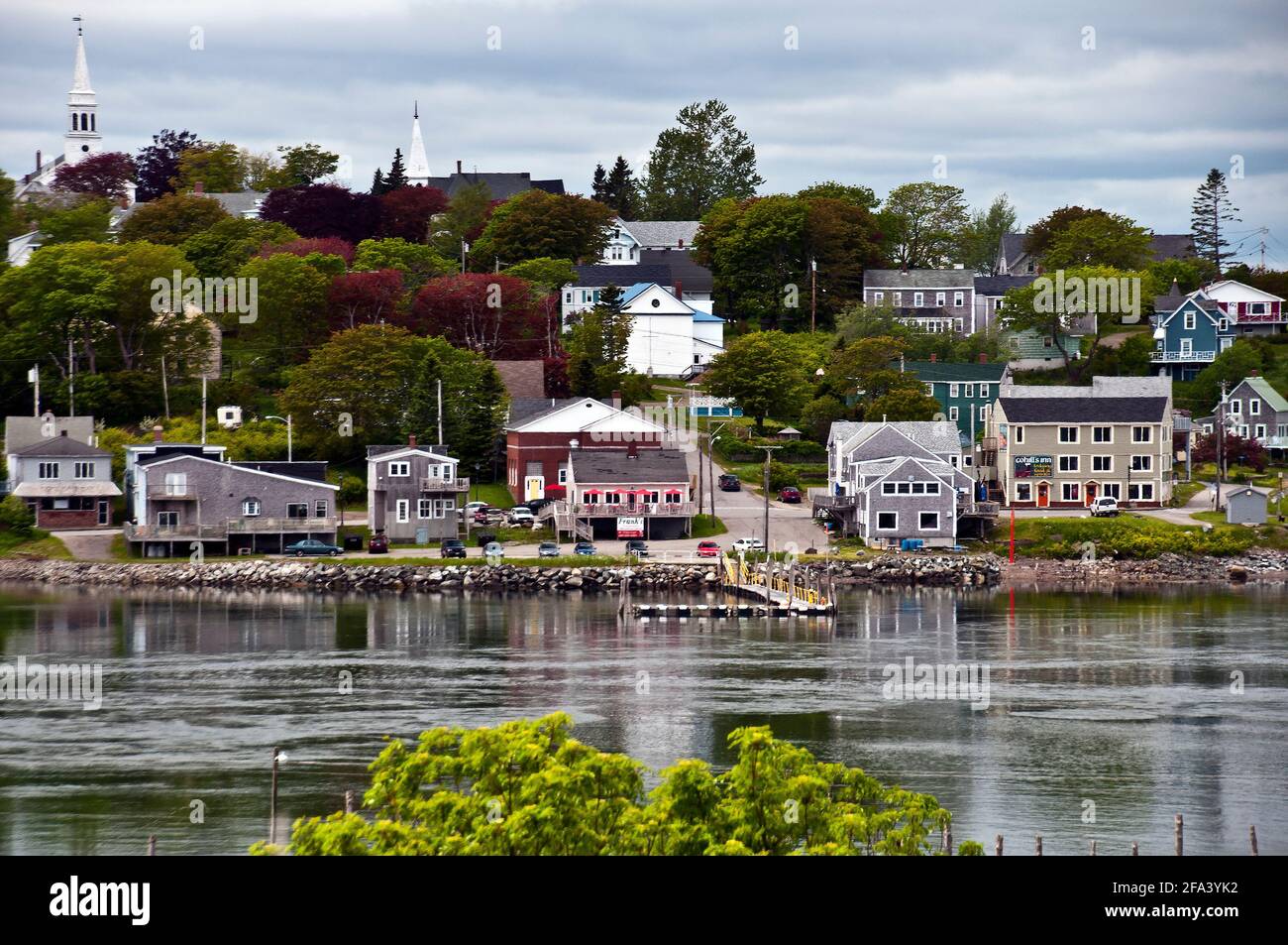 Coastal village of Lubec, Maine Stock Photo Alamy