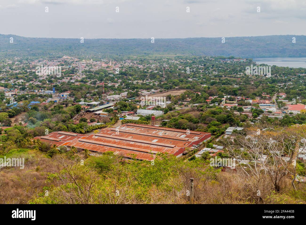 Aerial view of Masaya, Nicaragua Stock Photo