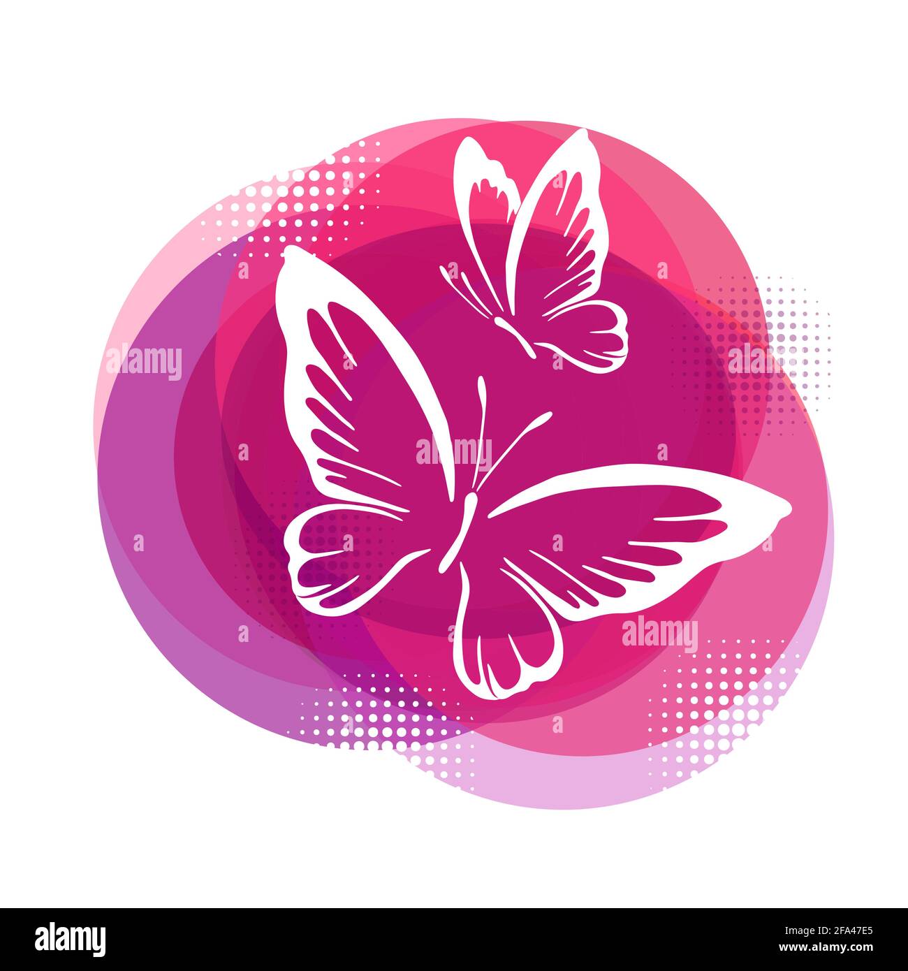 Symbol logo butterflys. Vector illustration Stock Vector Image & Art