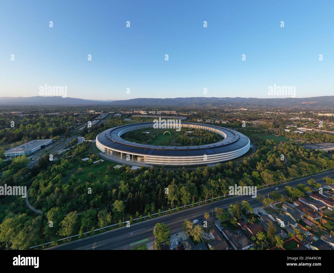 Apple Cupertino Headquarters, Cupertino CA Stock Photo Alamy