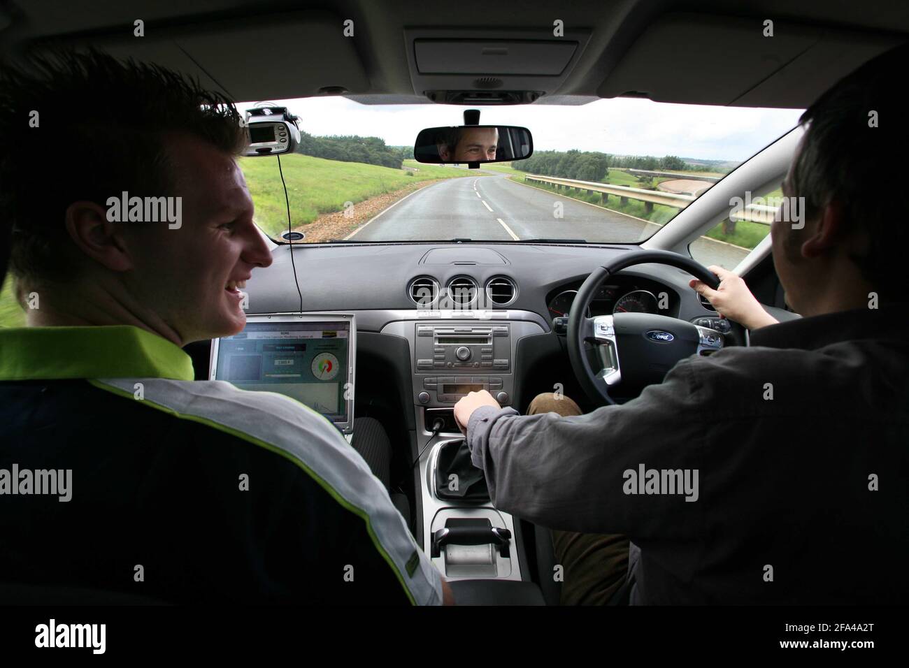 The Green Driving Test..... Philip Boucher driving a Ford SMax during