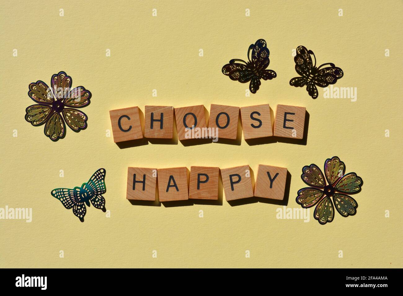Today Choose Happiness Joy Health Stock Image  Image of wooden choose  131439979