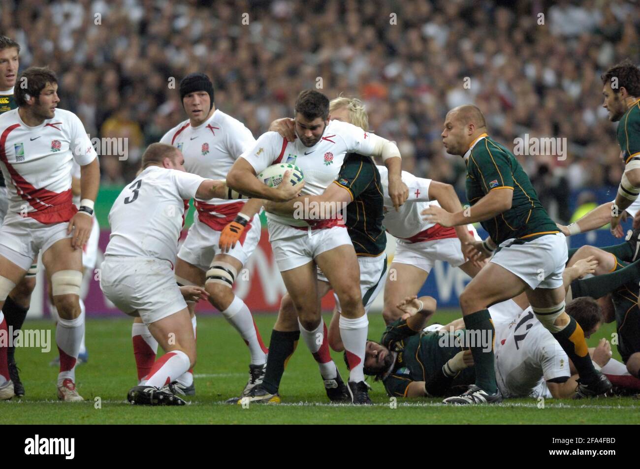 RUGBY WORLD CUP FINAL ENGLAND V SOUTH AFRICA IN THE STADE DE FRANCE PARIS. 20/10/2007. PICTURE DAVID ASHDOWN Stock Photo