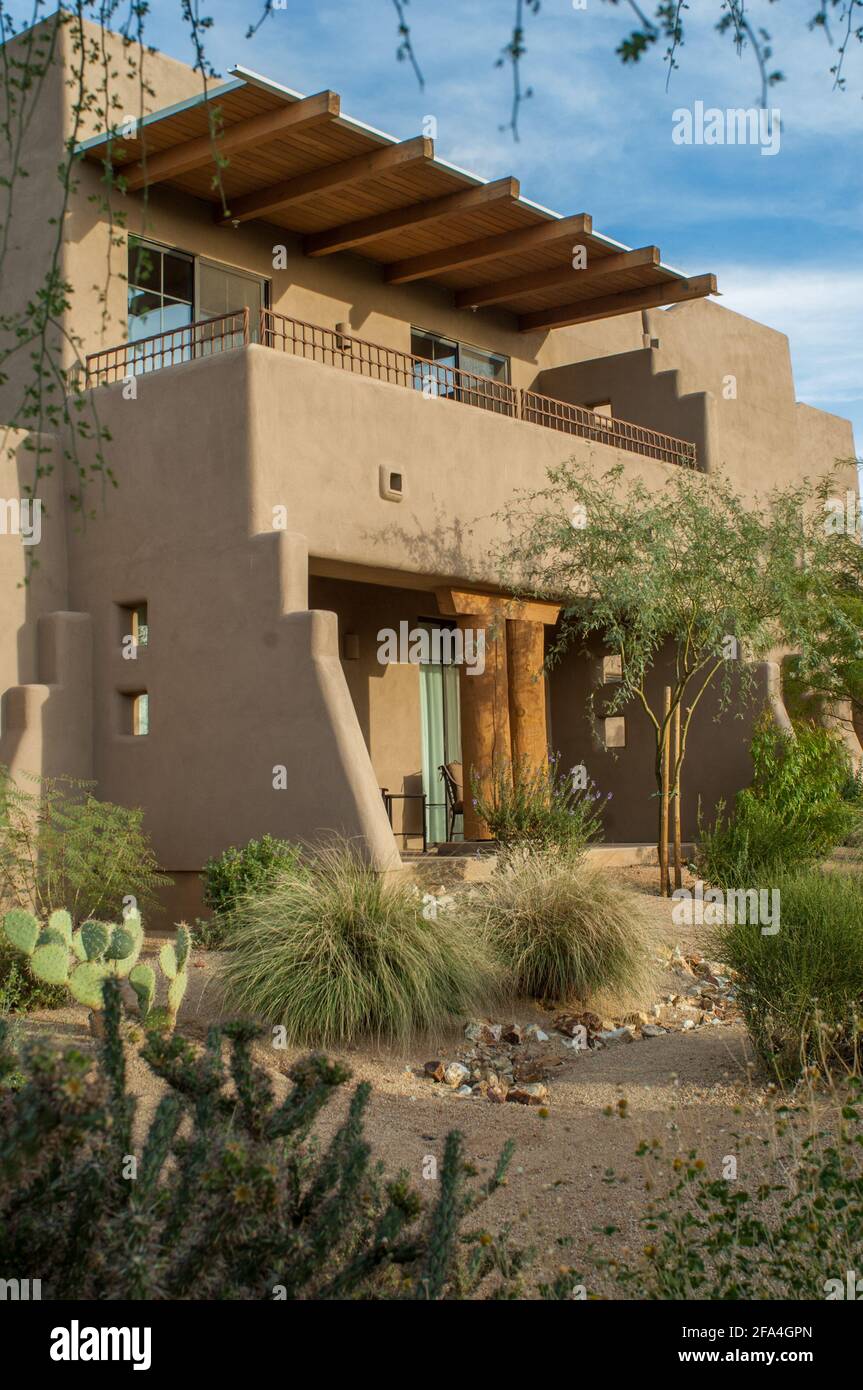 Arizona desert hotel Stock Photo Alamy