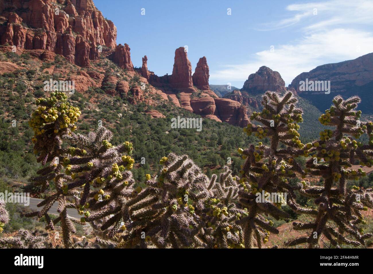 Sedona is a small city near Flagstaff, Arizona. Famous for its red rock canyons and visitors looking for its supposed magnetic powers. Sedona is a cen Stock Photo