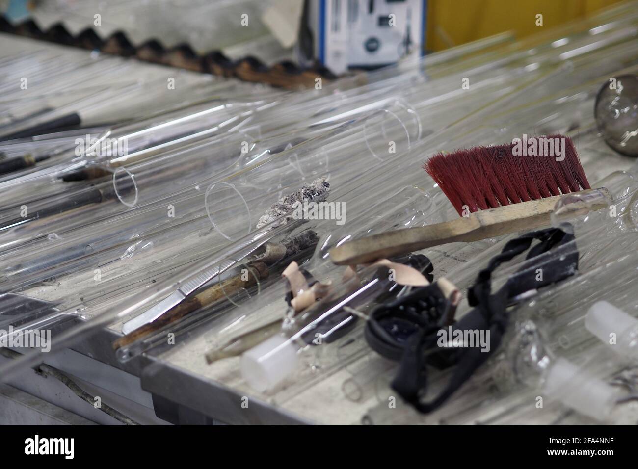 Glass Chemical Laboratory, Glassblowing Stock Photo Alamy
