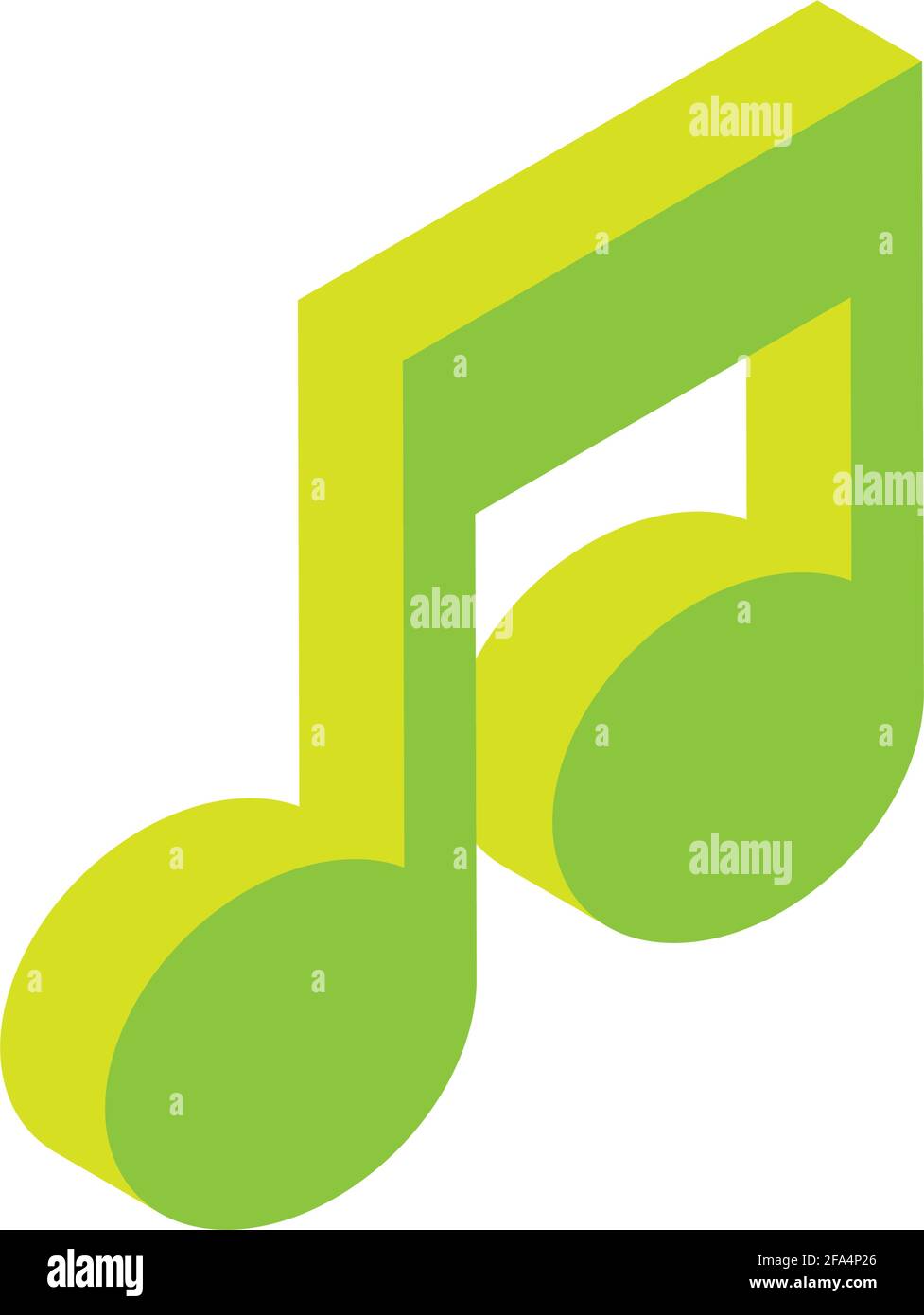 note music isometric Stock Vector
