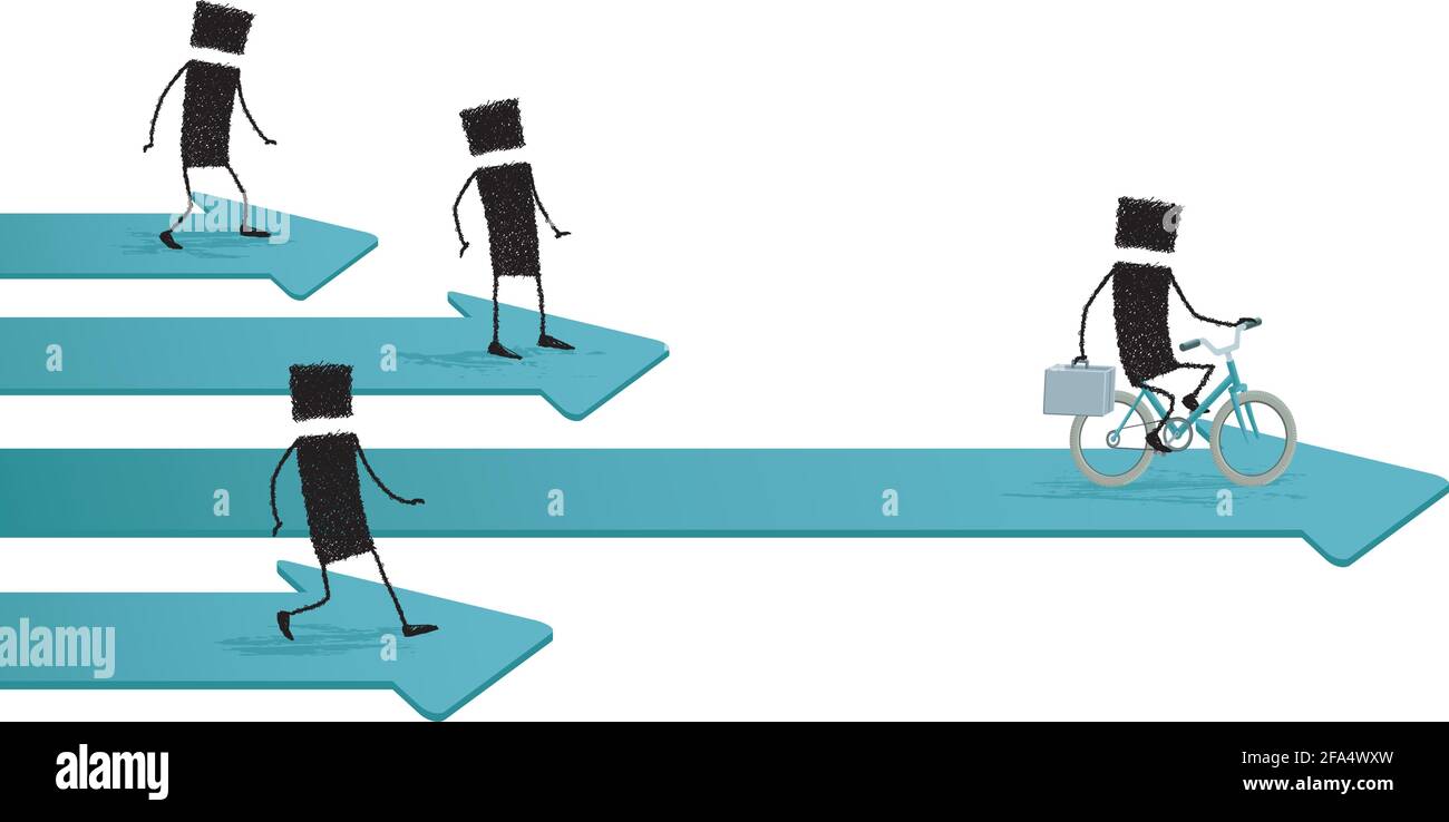 Silhouette stick man vector hi-res stock photography and images - Alamy