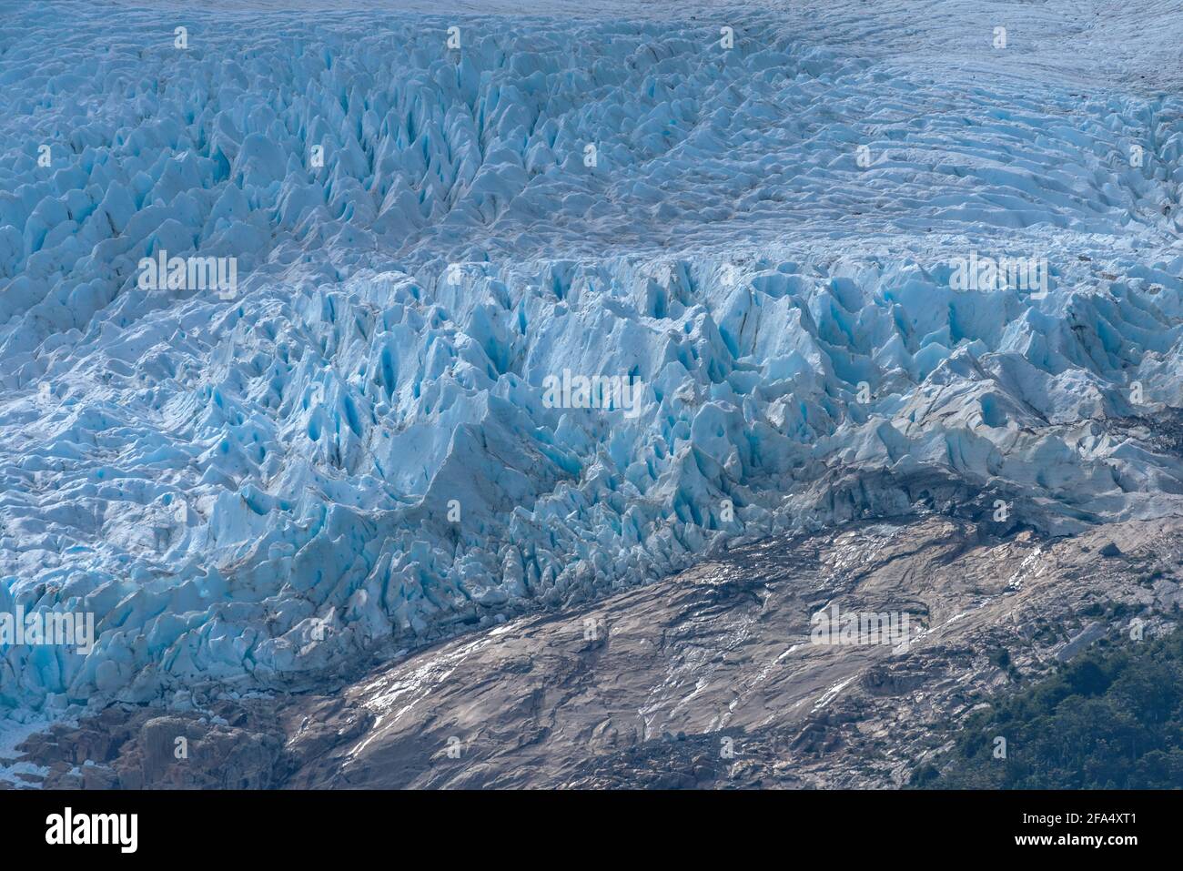 View of the Balmaceda Glacier in Ohiggins National Park, Chile Stock Photo