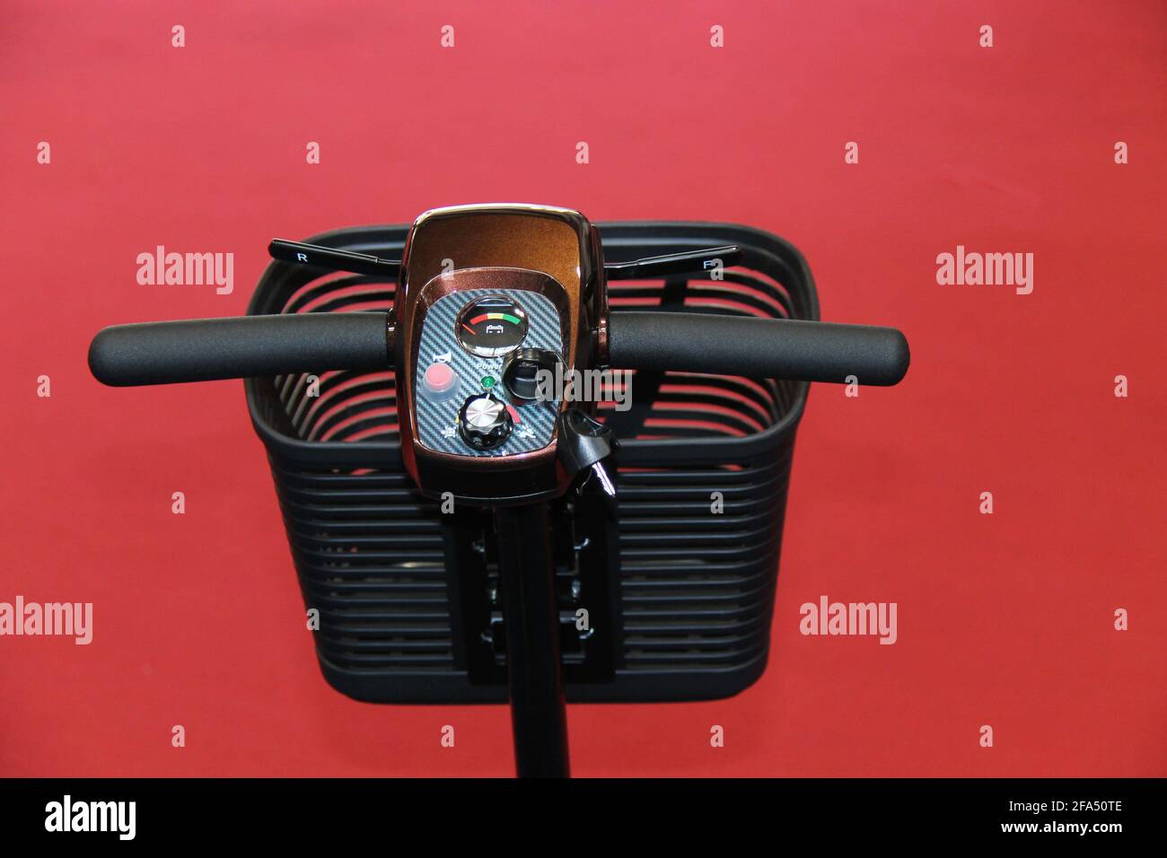 The Controls of a Modern Electric Mobility Scooter Stock Photo Alamy