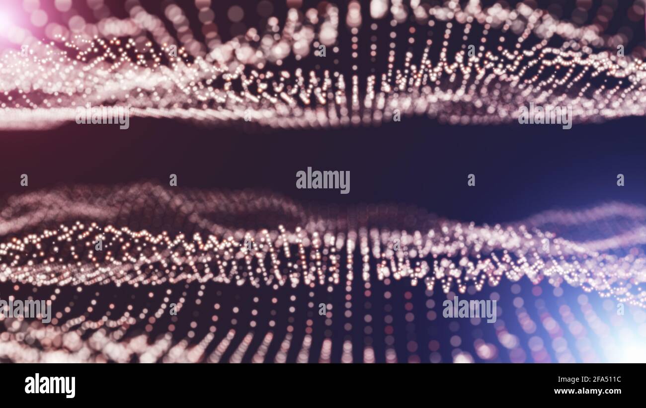 Abstract particles with depth of field Stock Photo - Alamy