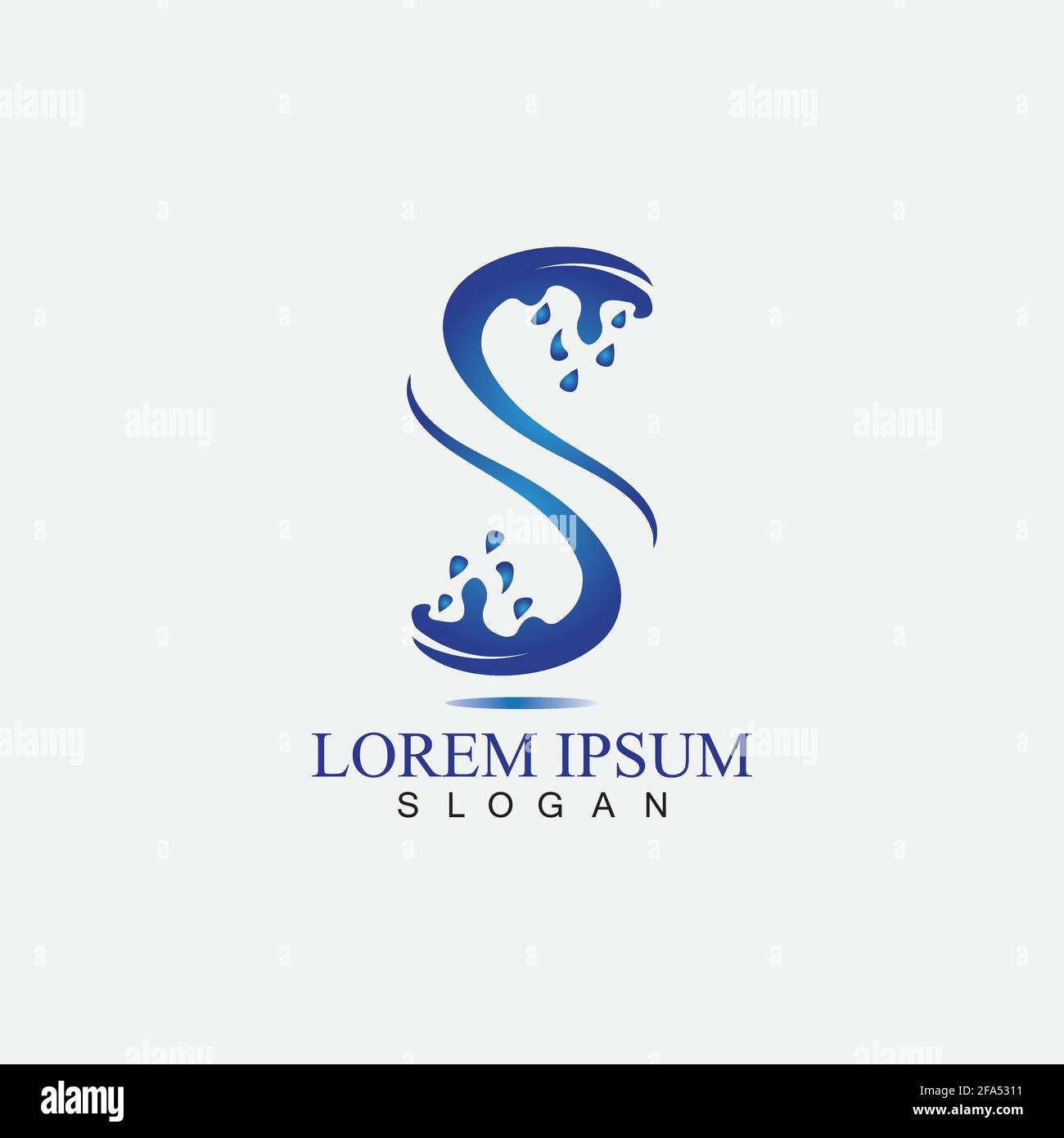 S letter water splash logo design template Stock Vector Image & Art - Alamy