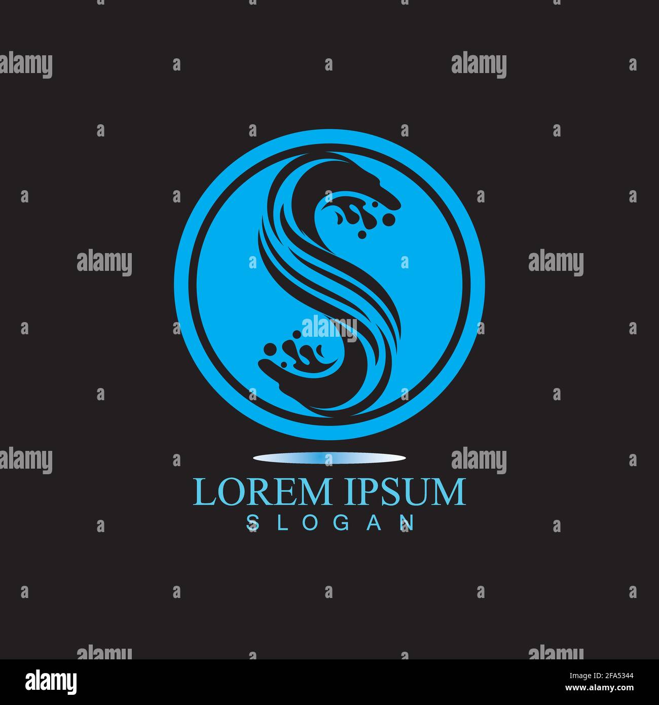 S letter water splash logo design template Stock Vector Image & Art - Alamy