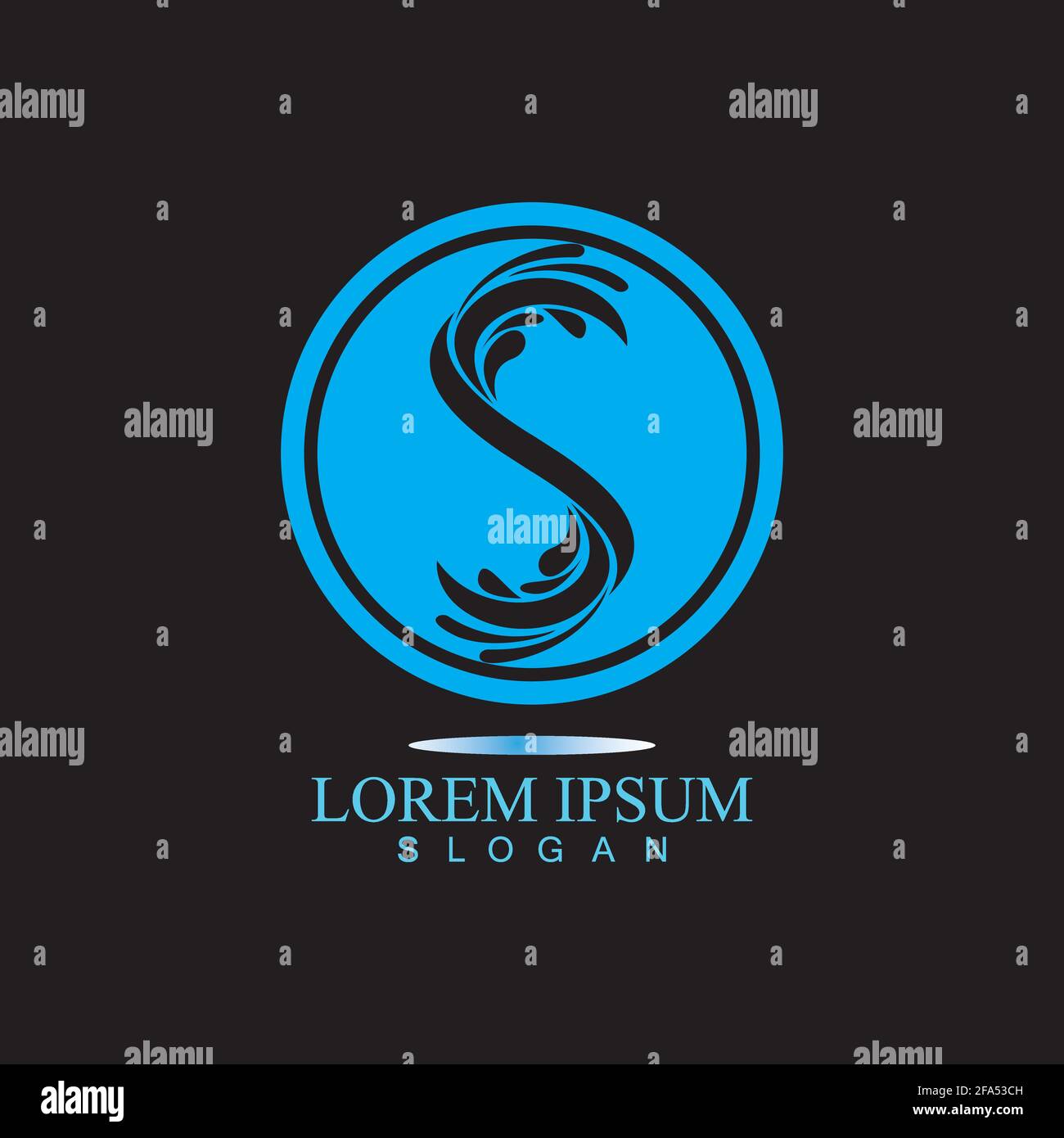 S letter water splash logo design template Stock Vector Image & Art - Alamy