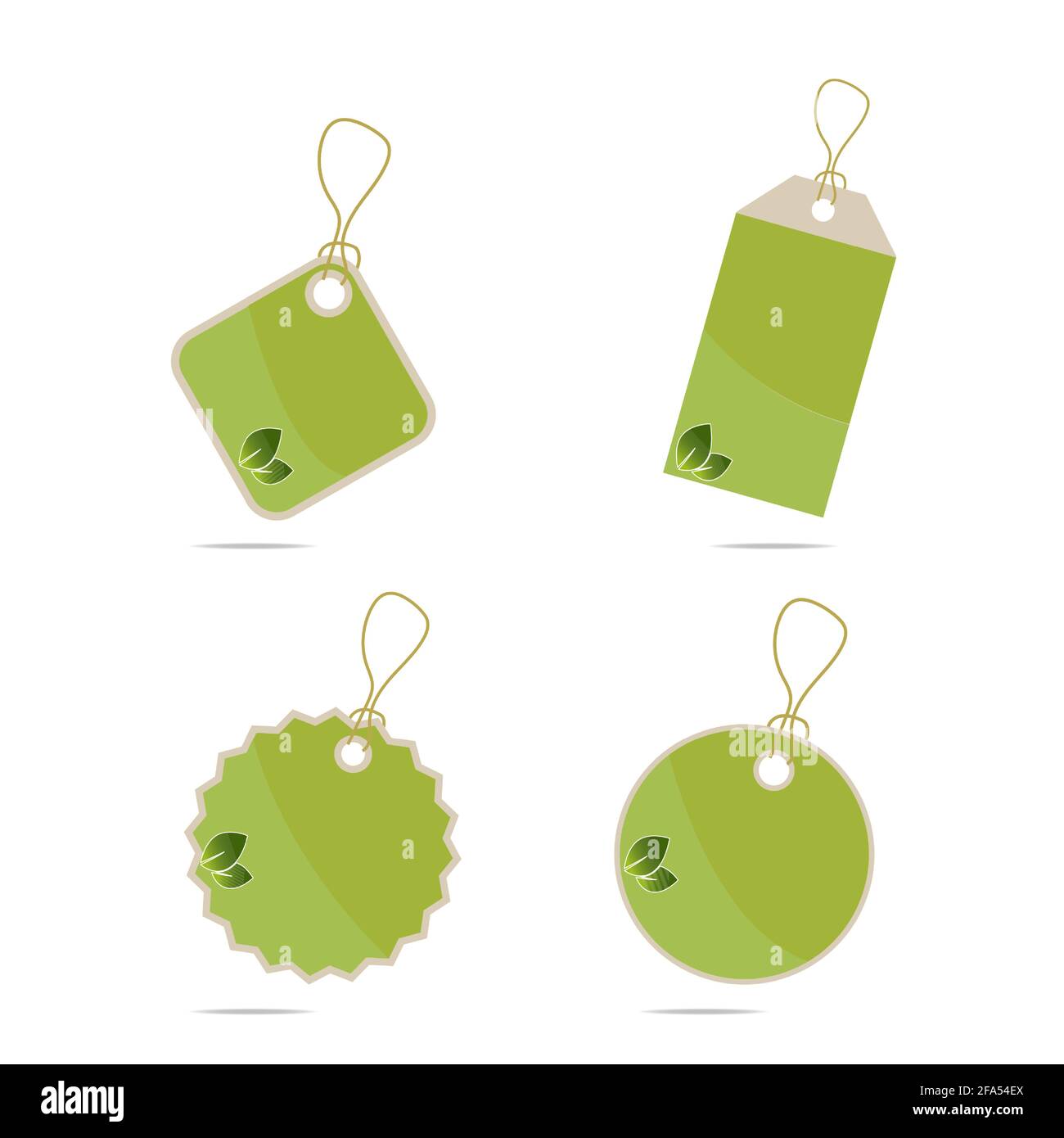 Leaf logo organic Label eco icon vector isolated background. Stock Vector