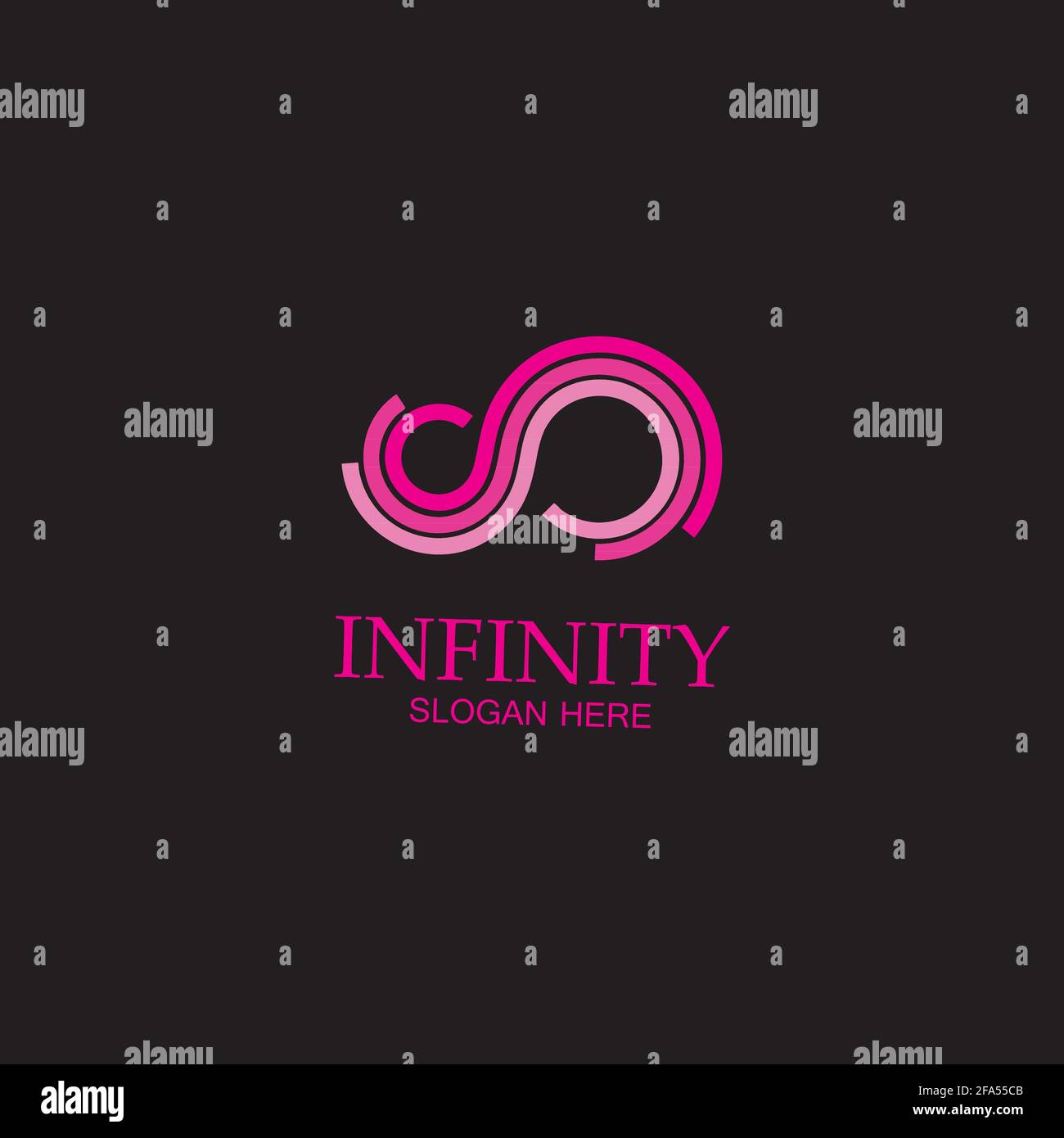 Infinity Design Vector icon illustration Logo template design Stock ...