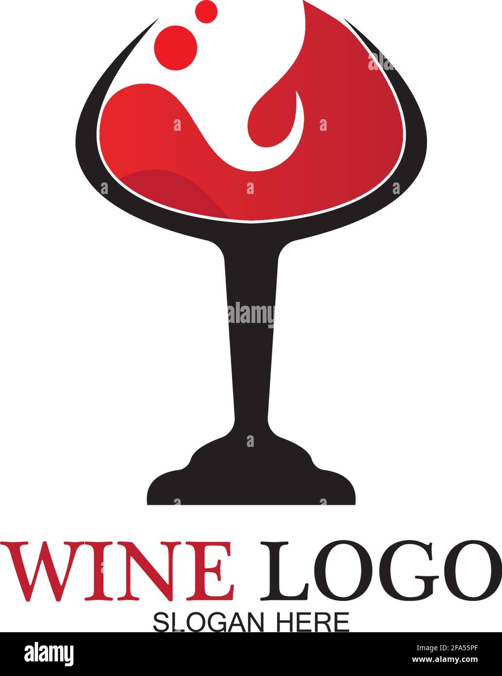 Wine logo design template.vector illustration of iconvector Stock Vector Image & Art Alamy