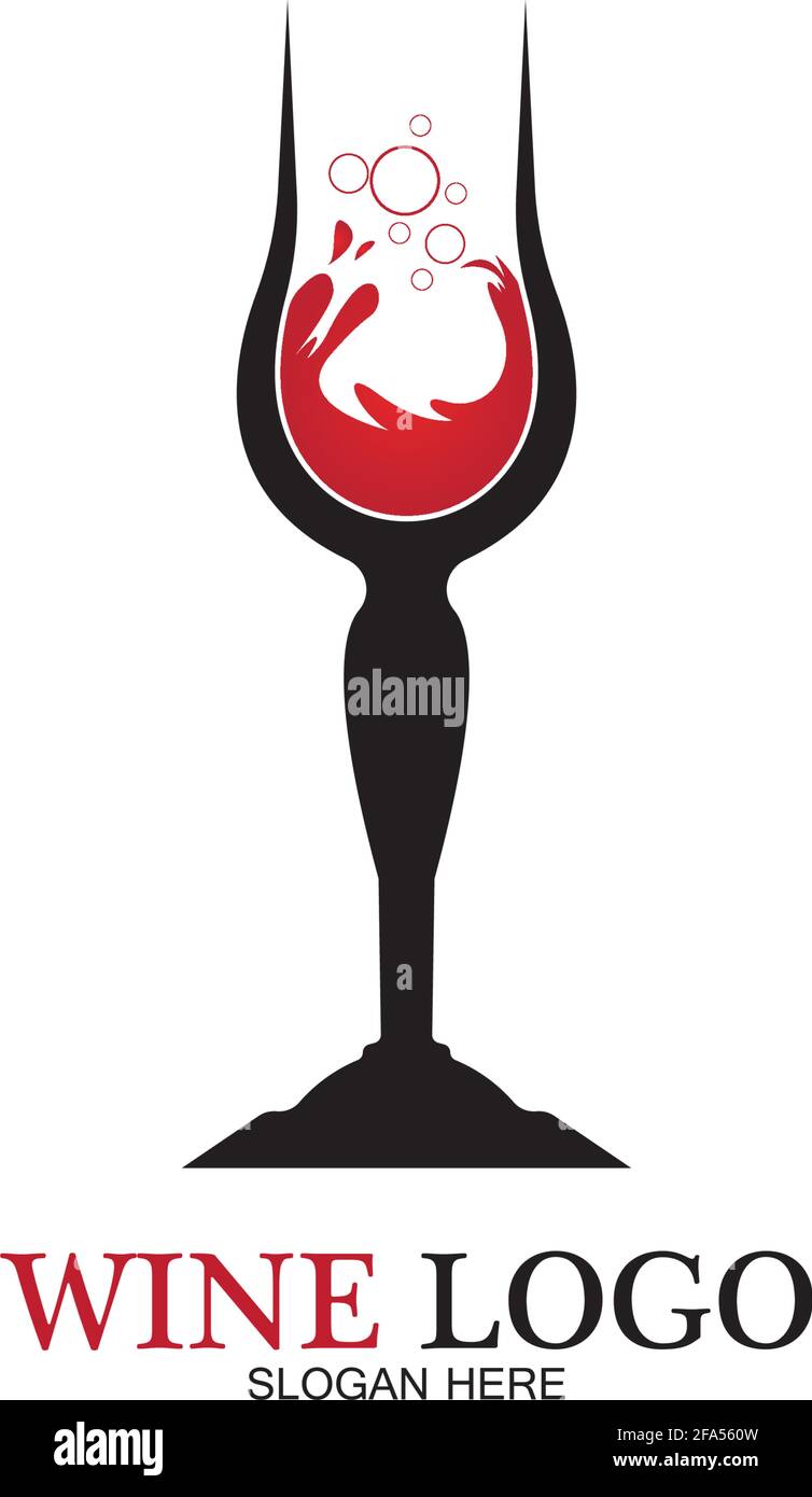 Wine logo design template.vector illustration of iconvector Stock Vector Image & Art Alamy