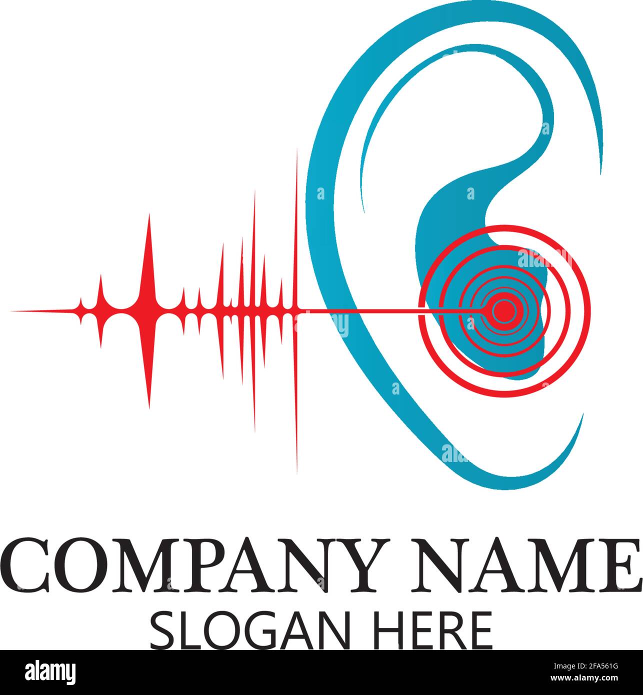 Hearing Logo Template vector icon design Stock Vector