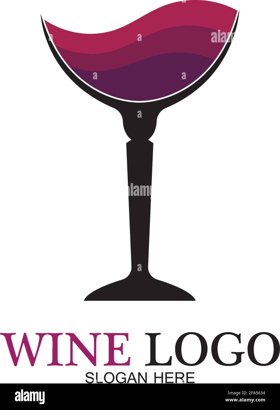 Wine logo design template.vector illustration of iconvector Stock Vector Image & Art Alamy