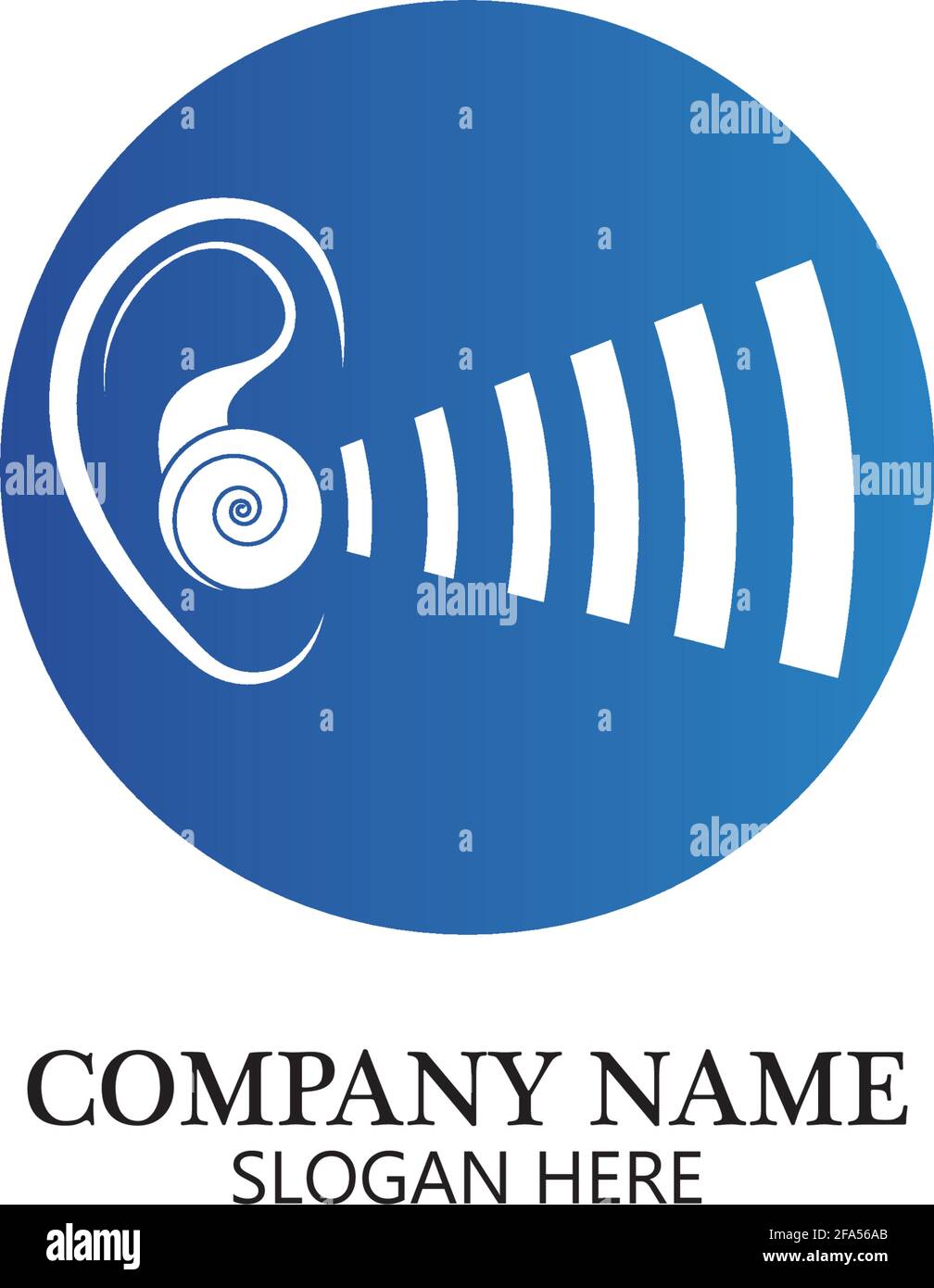 Hearing Logo Template vector icon design Stock Vector