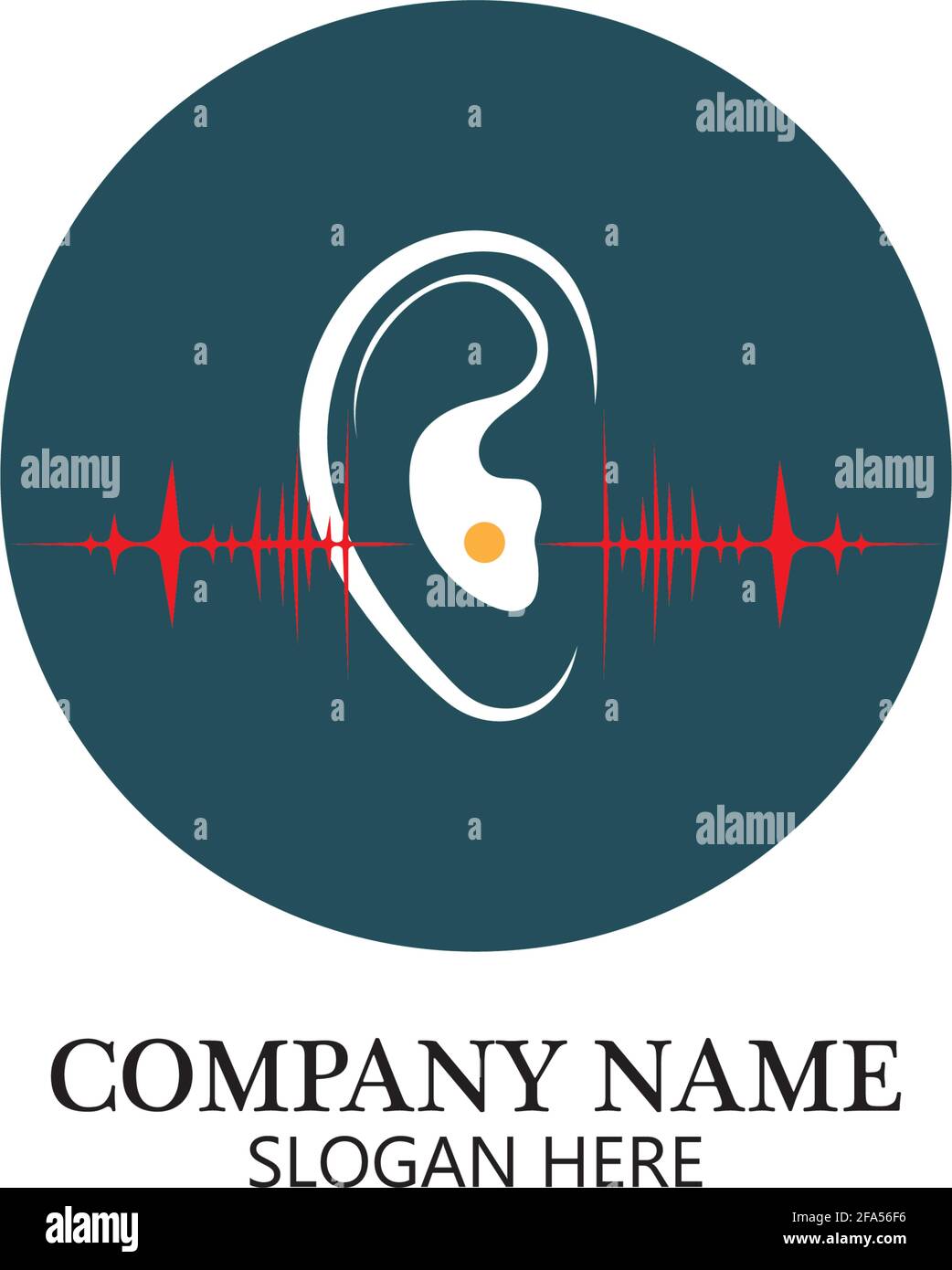 Hearing Logo Template vector icon design Stock Vector