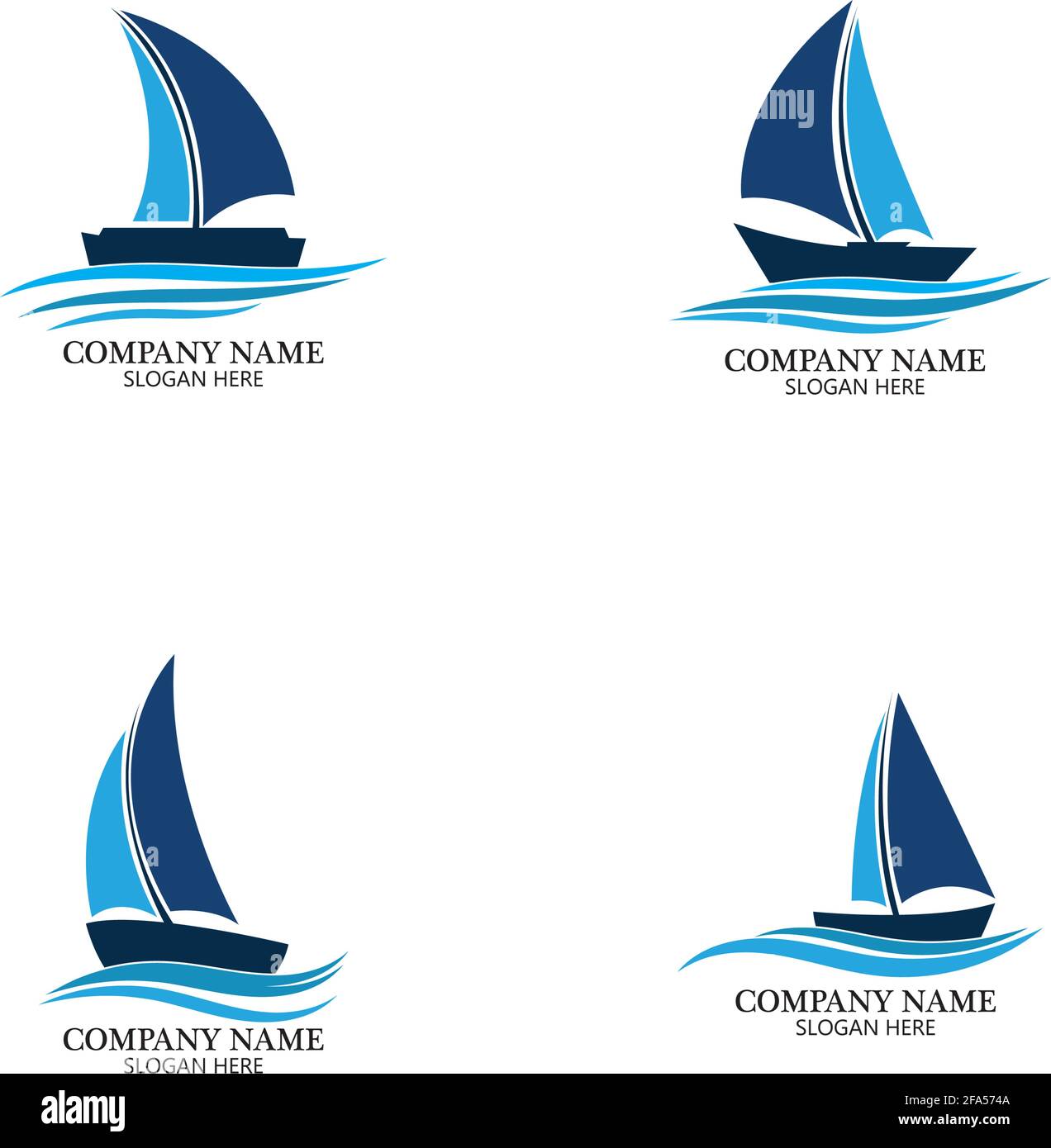 boat logo template,ship icon design,illustration element vector Stock Vector