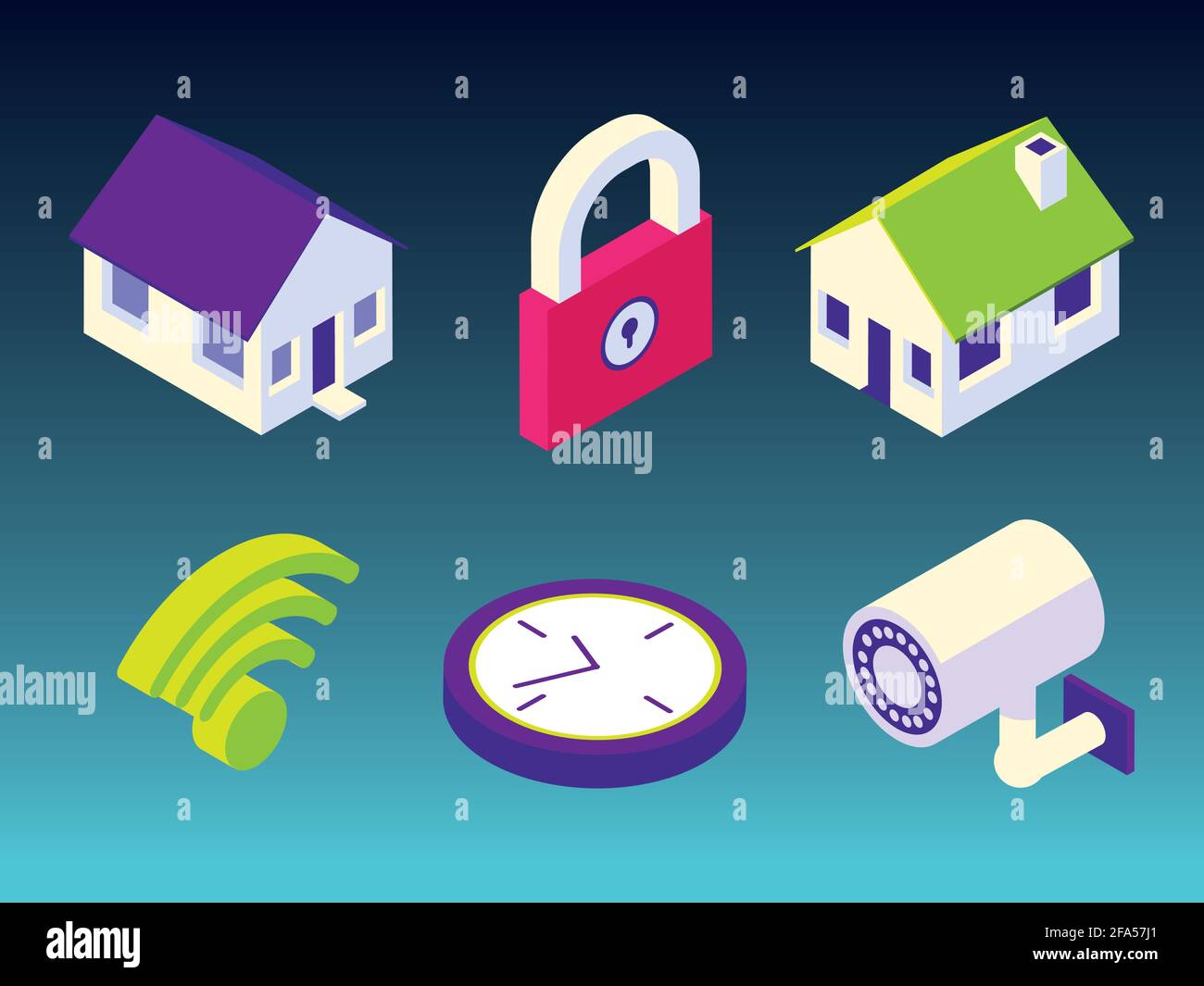 smart home set Stock Vector Image & Art - Alamy
