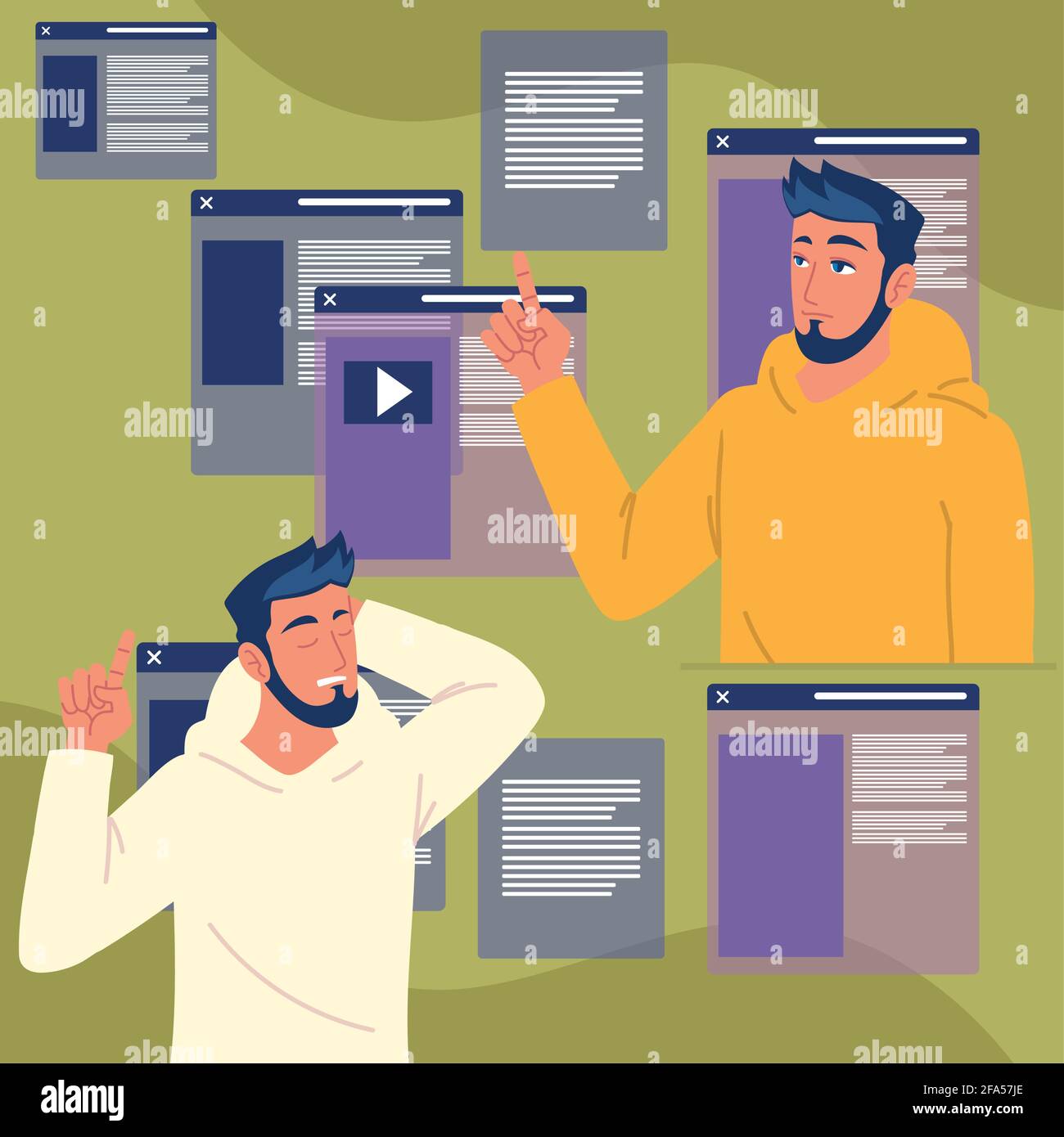 Boys internet Stock Vector Images - Alamy