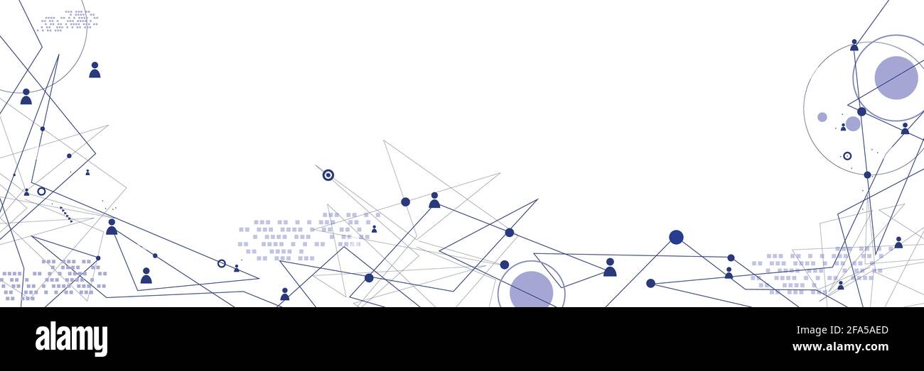 Human model connection on the white Stock Vector
