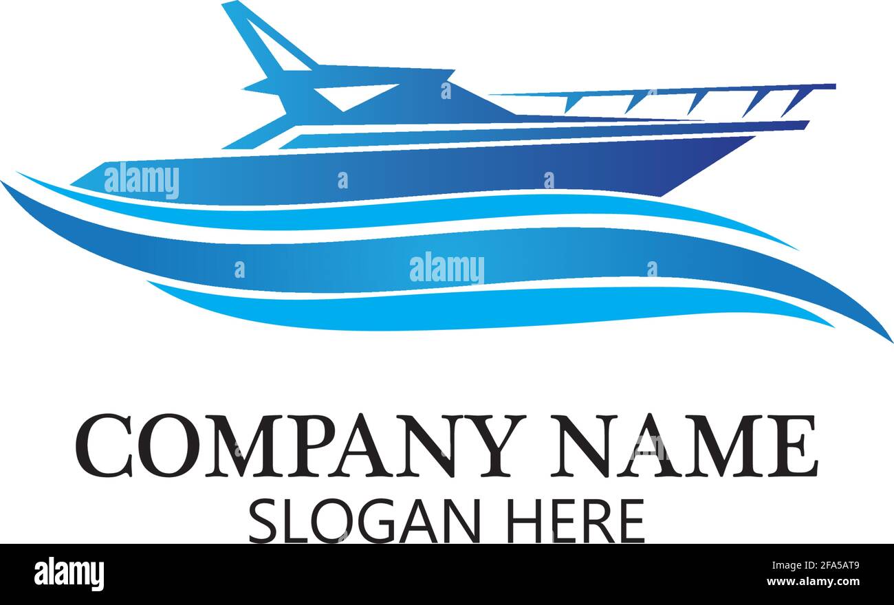 boat logo template,ship icon design,illustration element vector Stock ...
