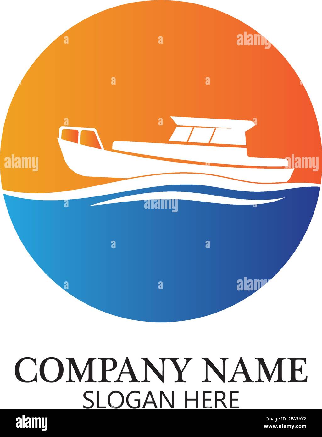 boat logo template,ship icon design,illustration element vector Stock Vector
