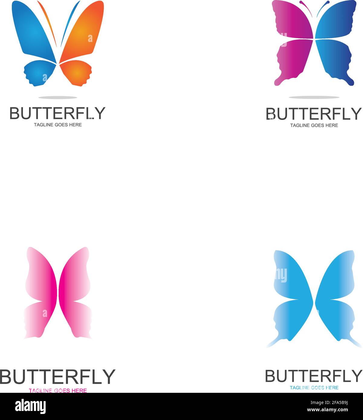 Beauty Butterfly Vector icon design Stock Vector
