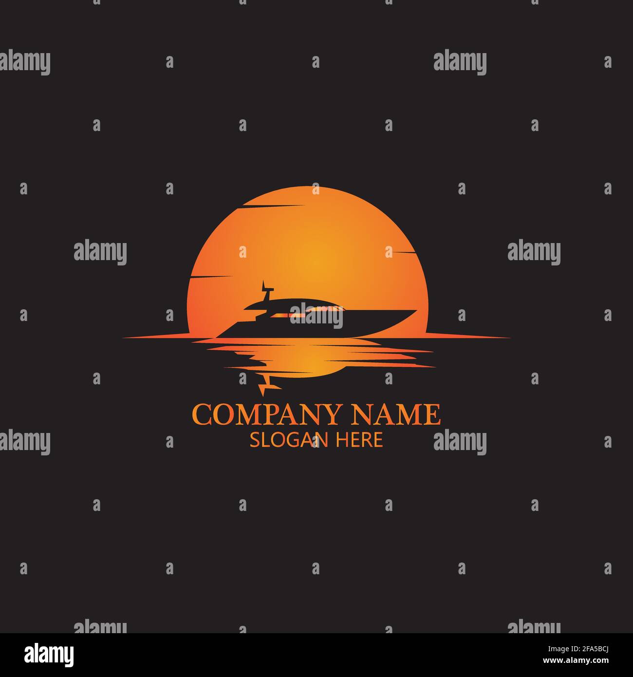 boat logo template,ship icon design,illustration element vector Stock Vector