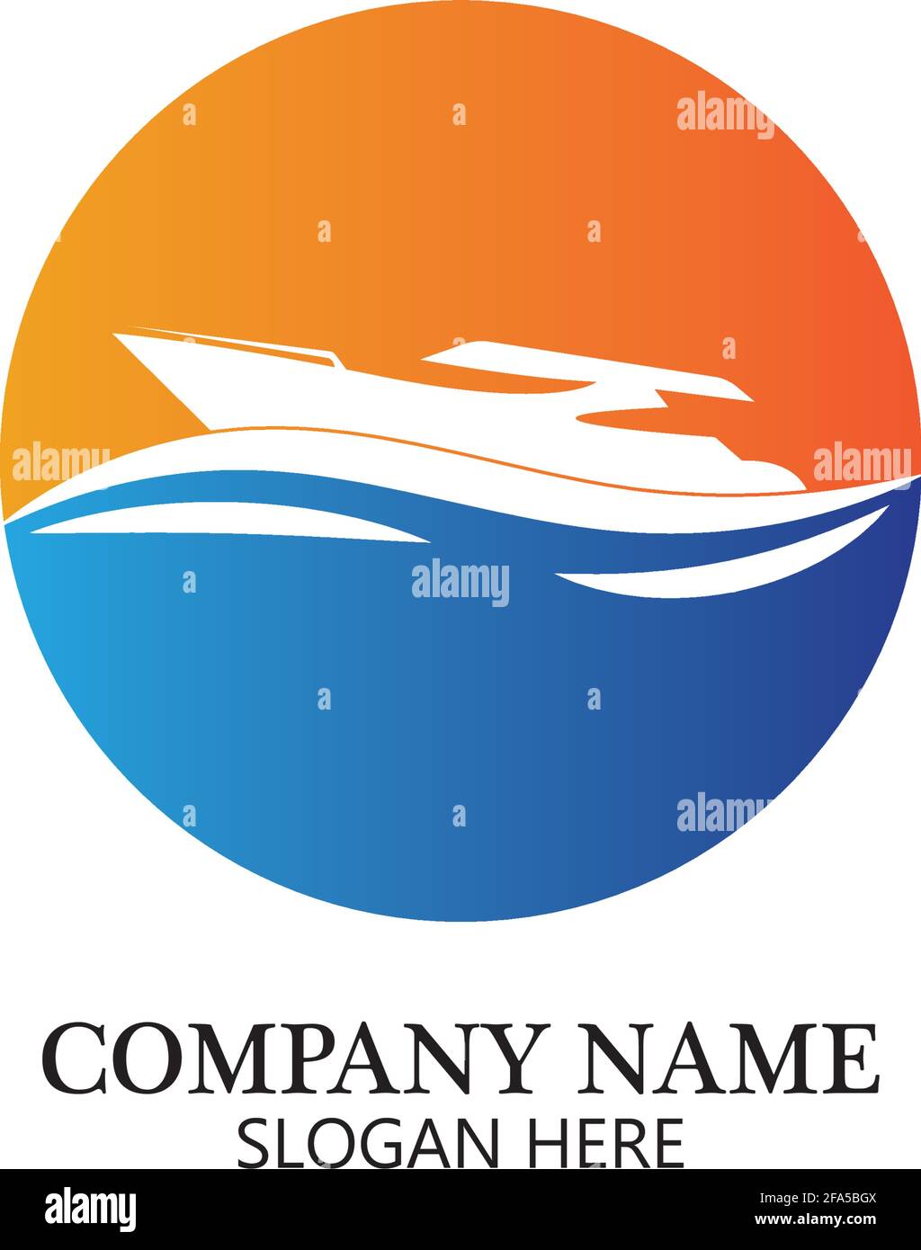 boat logo template,ship icon design,illustration element vector Stock Vector