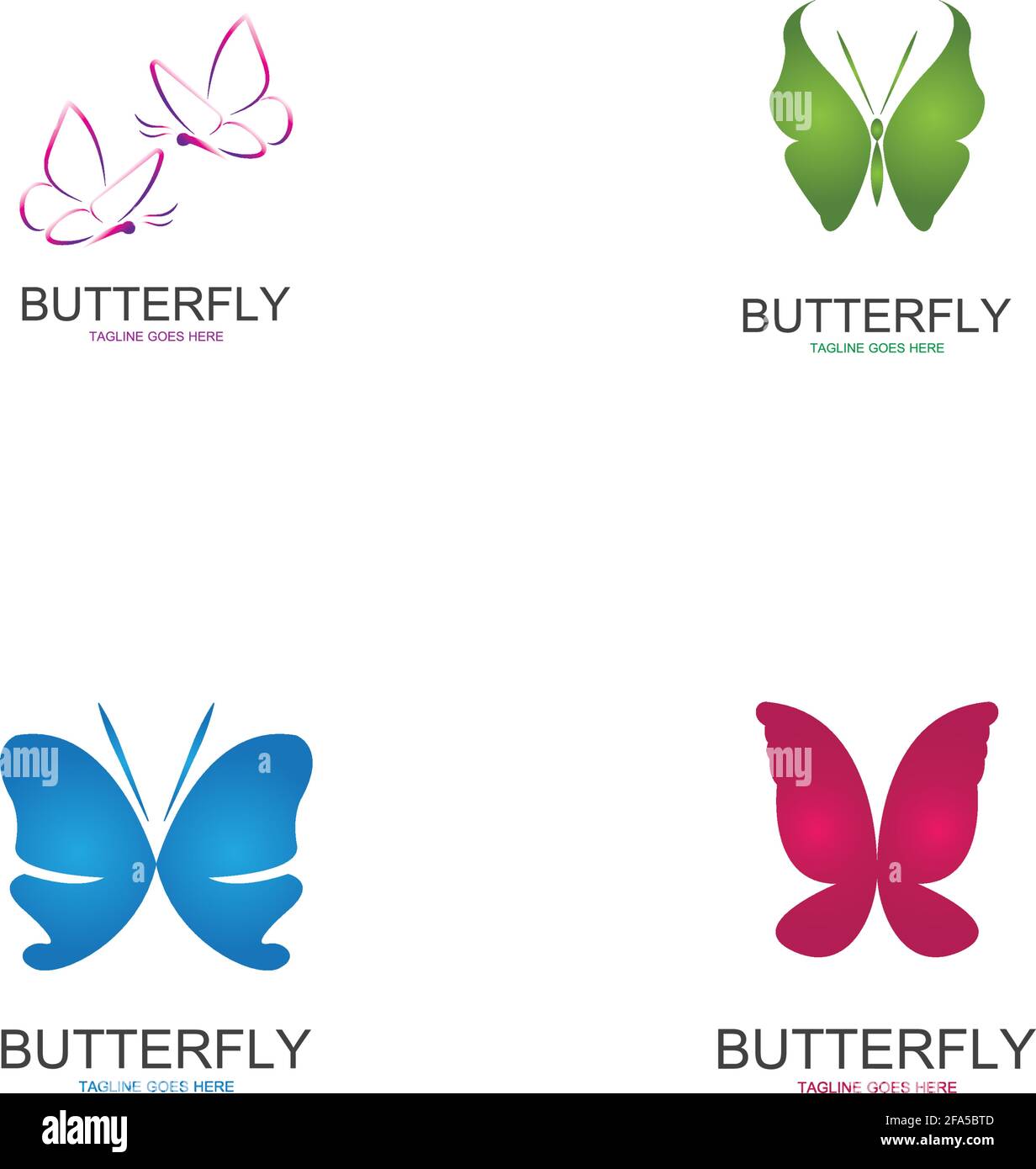 Beauty Butterfly Vector icon design Stock Vector