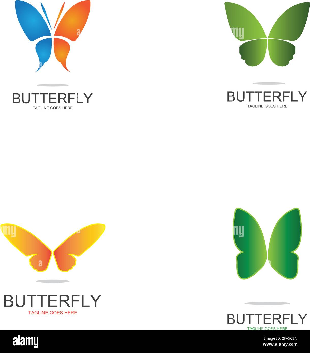 Beauty Butterfly Vector icon design Stock Vector