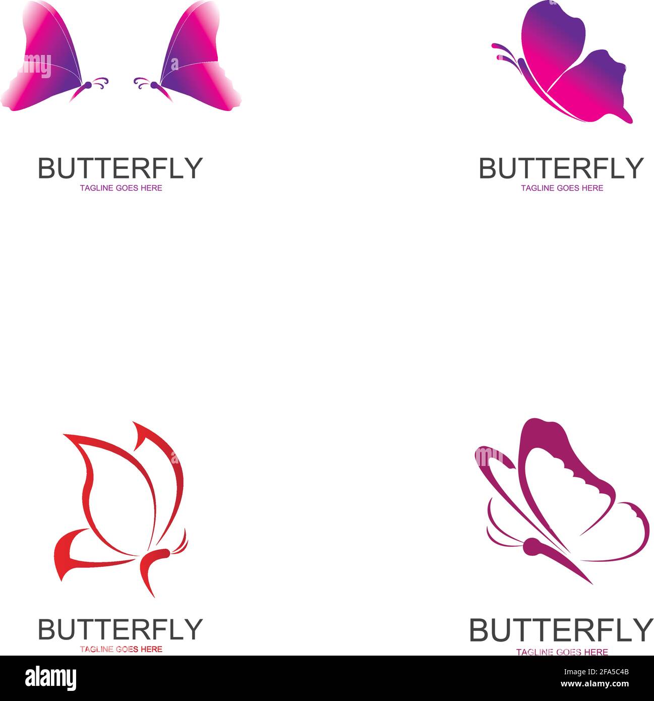 Beauty Butterfly Vector icon design Stock Vector