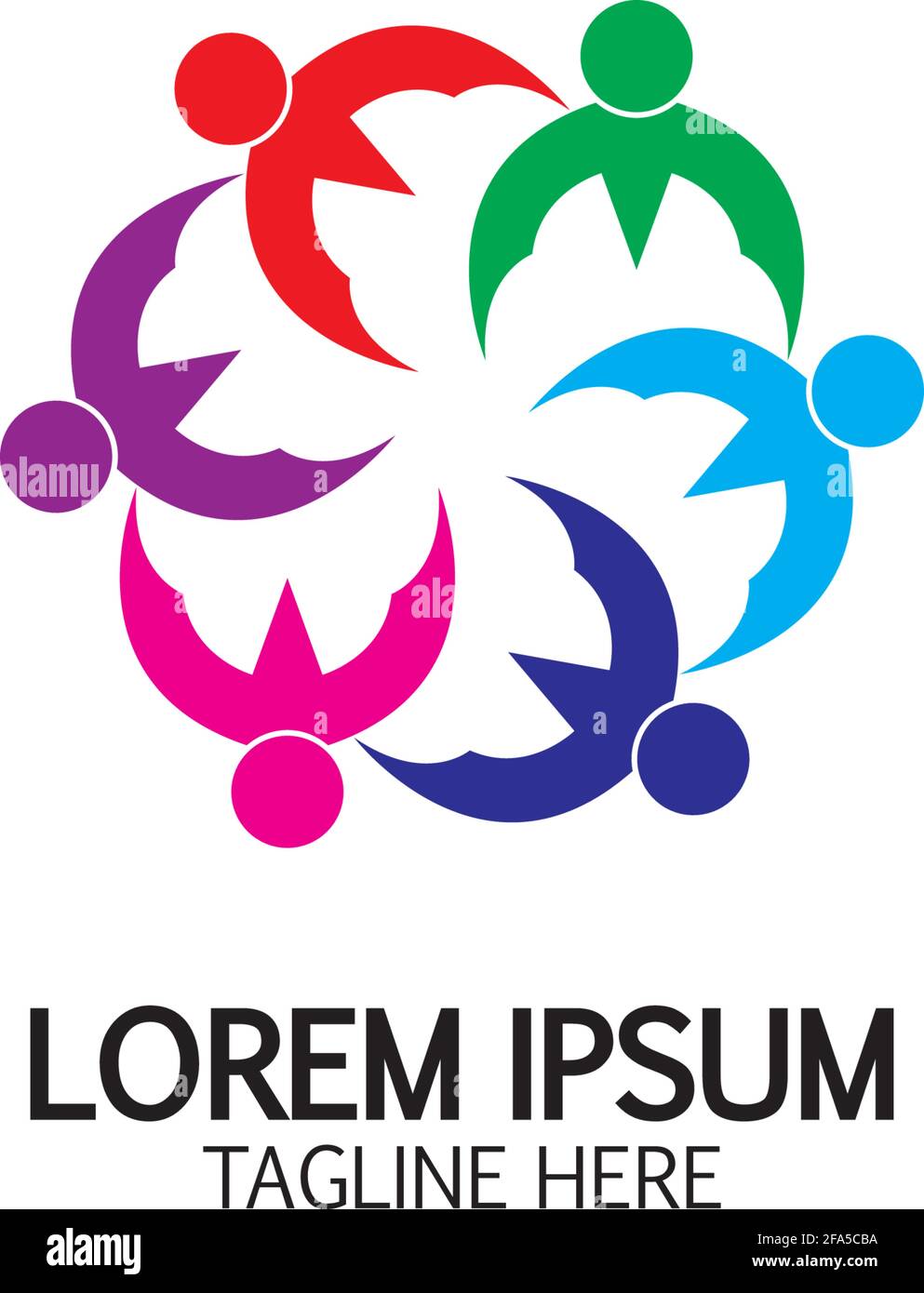 Community, network and social icon design template Stock Vector Image ...