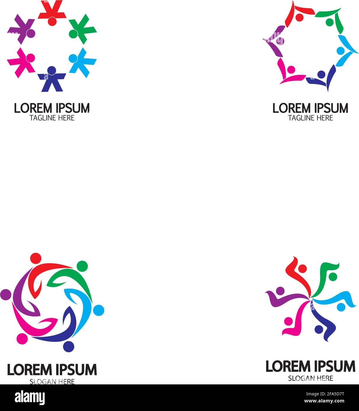 Community, network and social icon design template Stock Vector Image ...