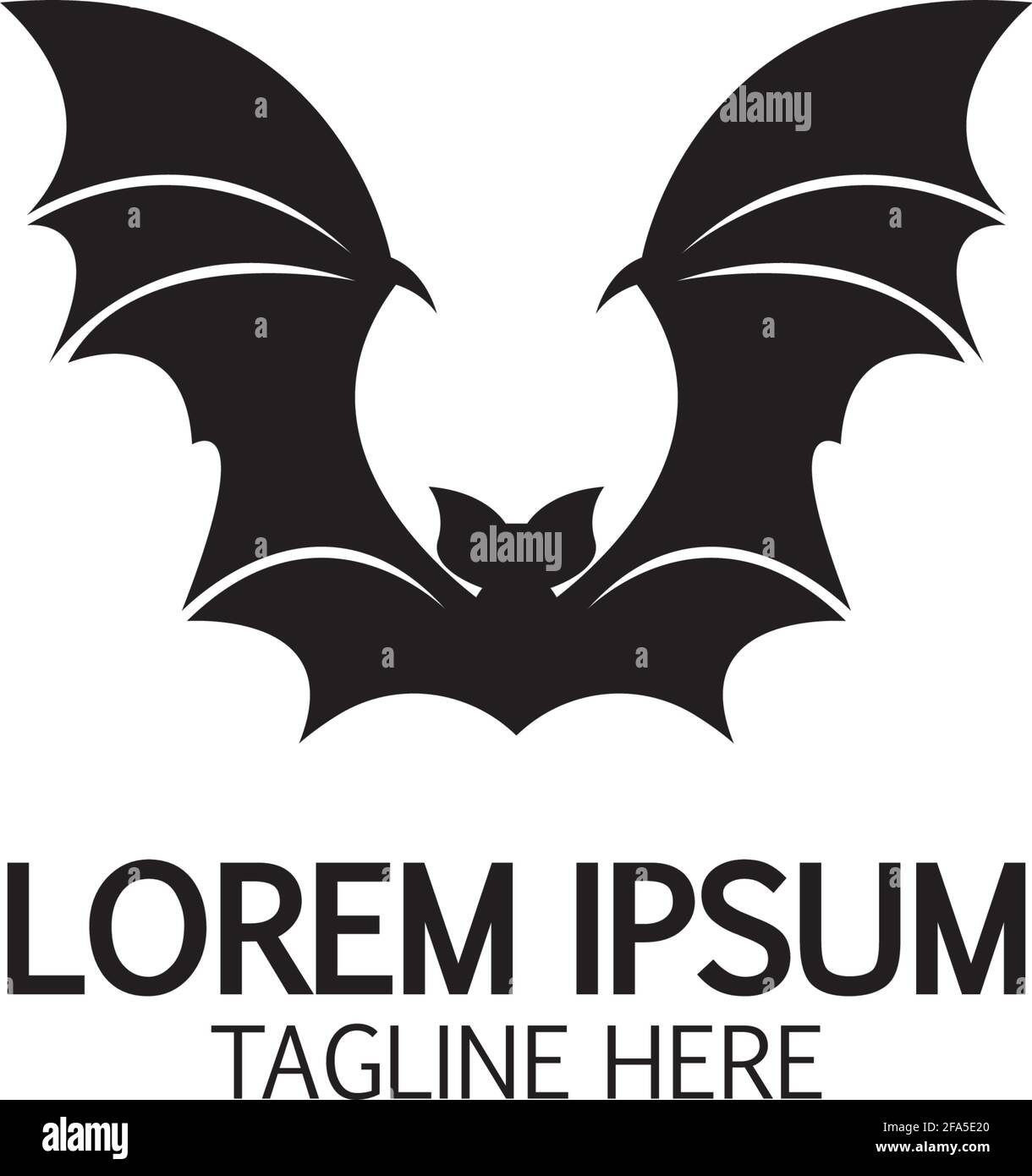 bat vector icon logo template illustration design Stock Vector Image ...